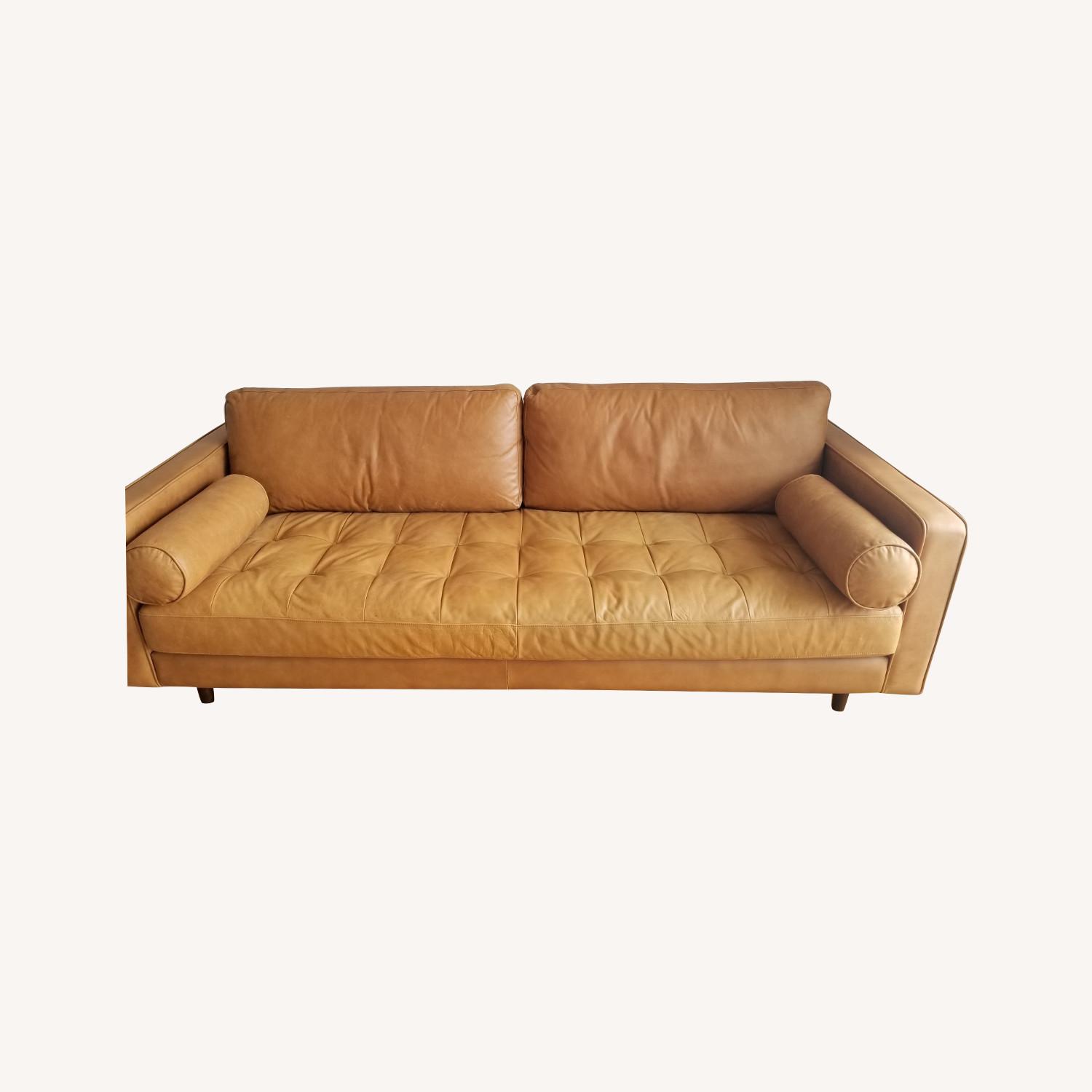 Article 3+ Seater Sven Charme Tan Sofa - AptDeco