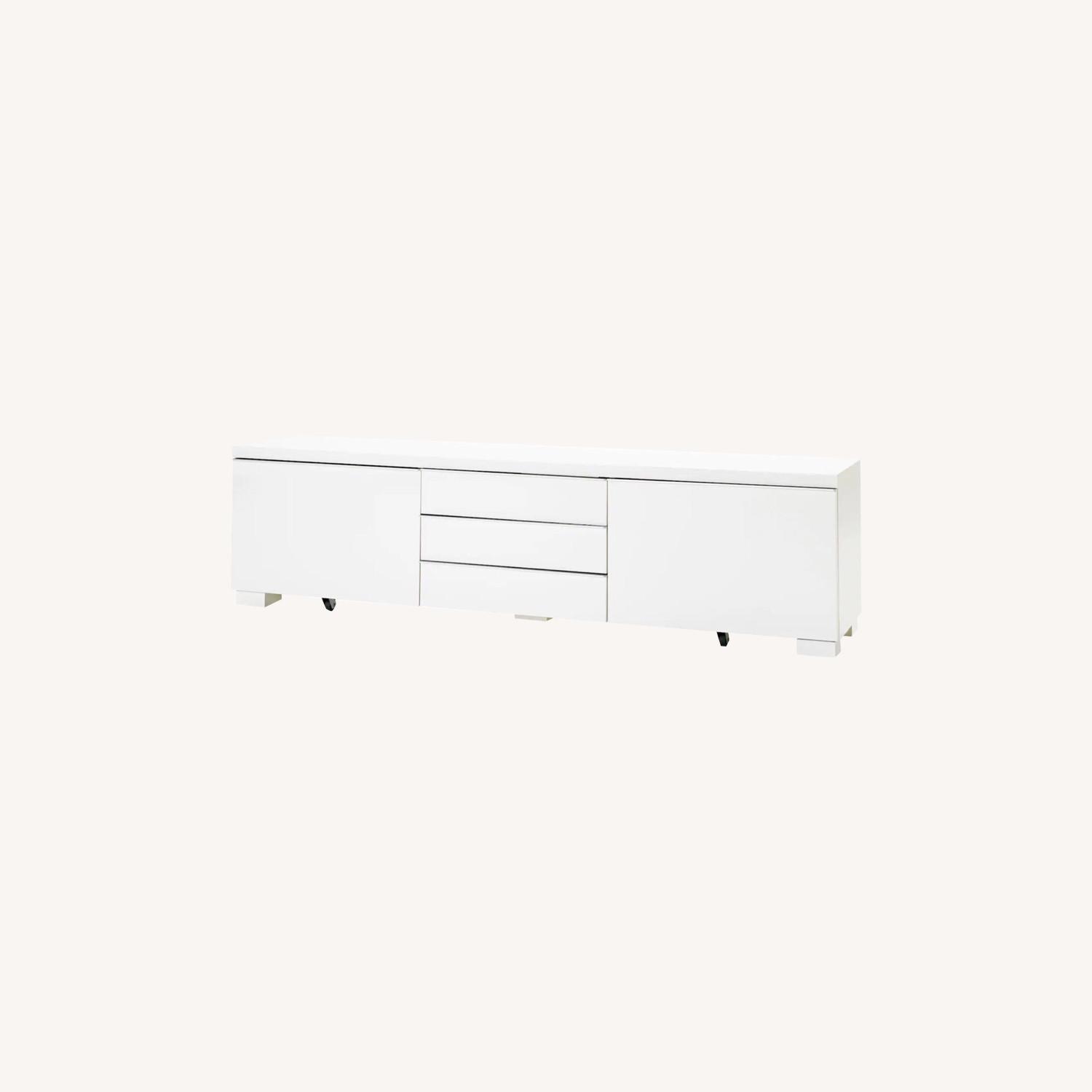 IKEA BESTA BURS TV Unit Stand in White AptDeco