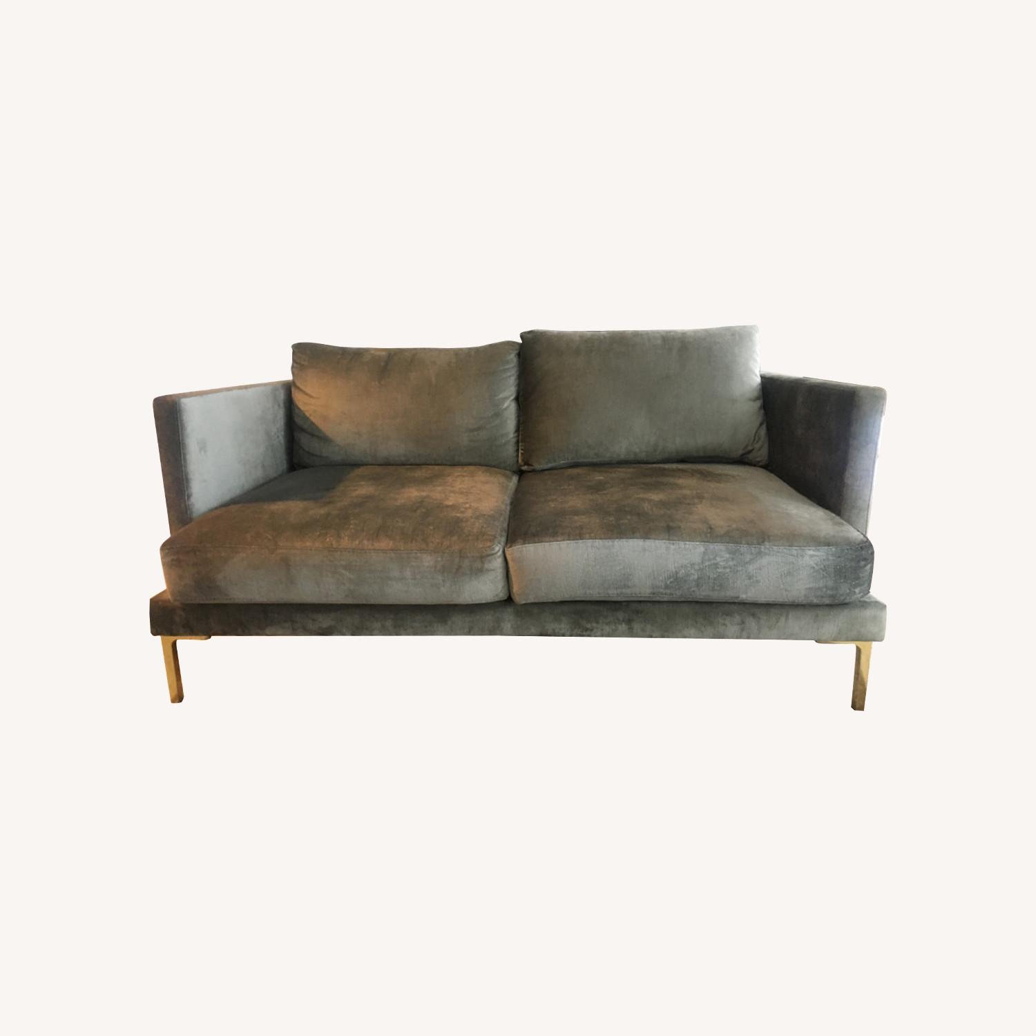 Anthropologie Grey Couch - image-0