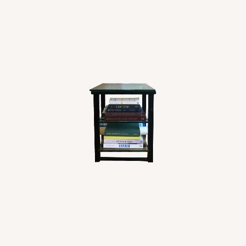 Used Crate & Barrel Glass Side Table for sale on AptDeco