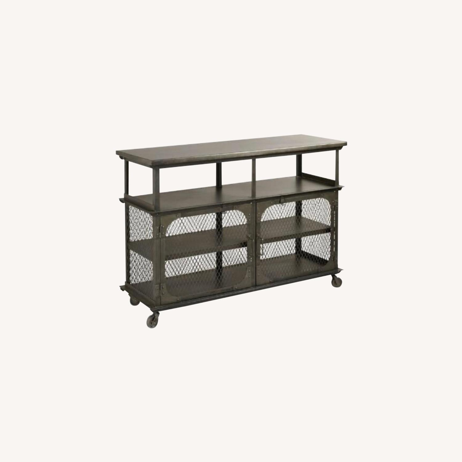 World Market Metal Bar Cart or Mediastand AptDeco