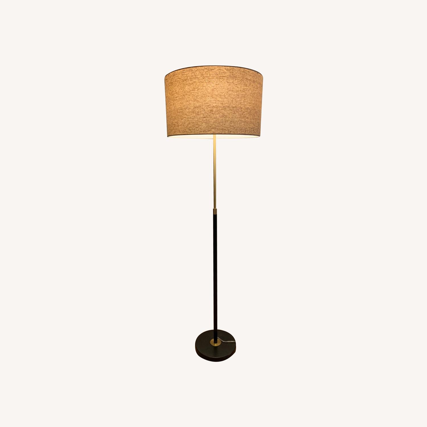 West Elm Telescoping Floor Lamp Antique Bronze - image-0