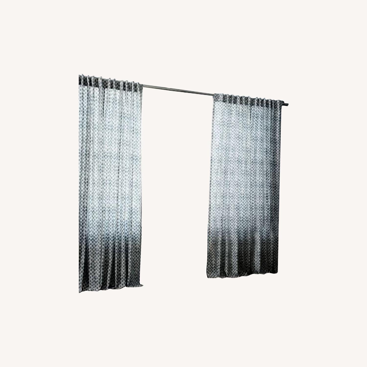 West Elm Stamped Dot Curtains - Shimmer - image-0