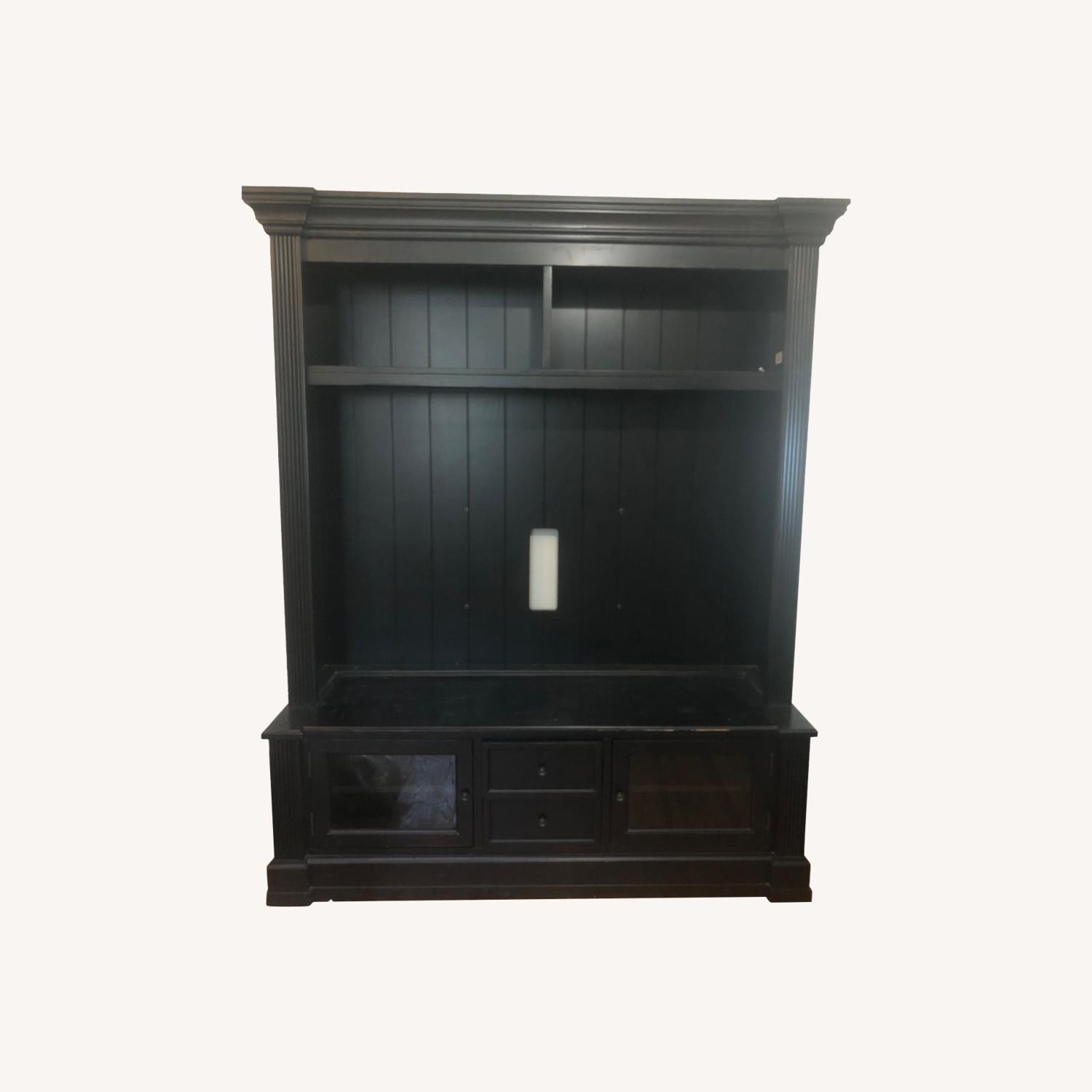 Ethan Allen Black Media Center AptDeco