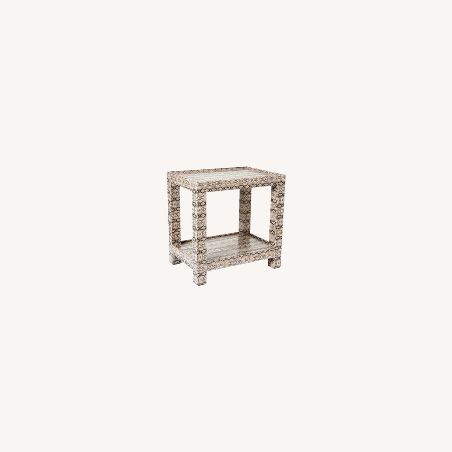 Dransfield & Ross Python Side Table & Waste Basket - image-0