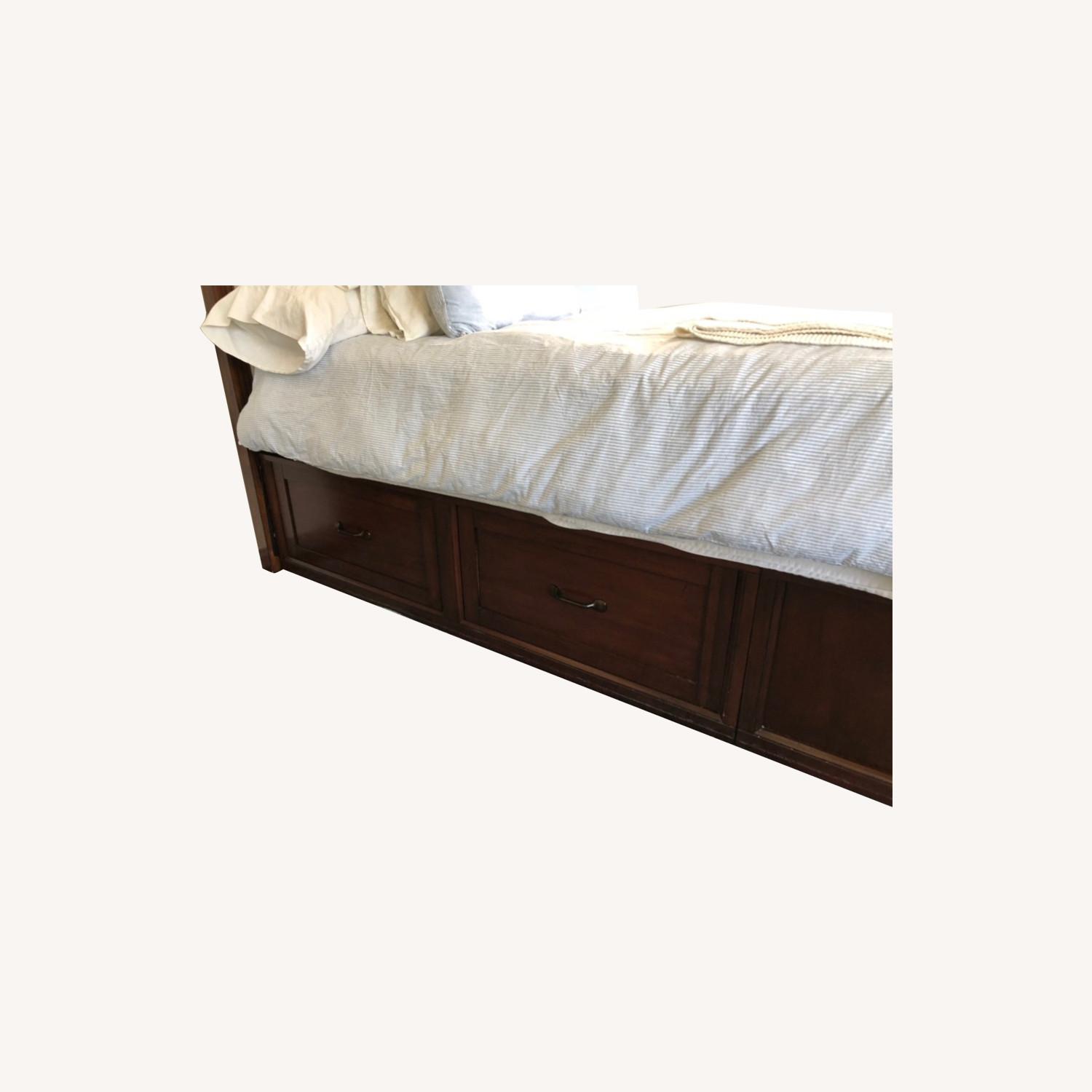 Pottery Barn Stratton Bed and Headboard, Drawers AptDeco
