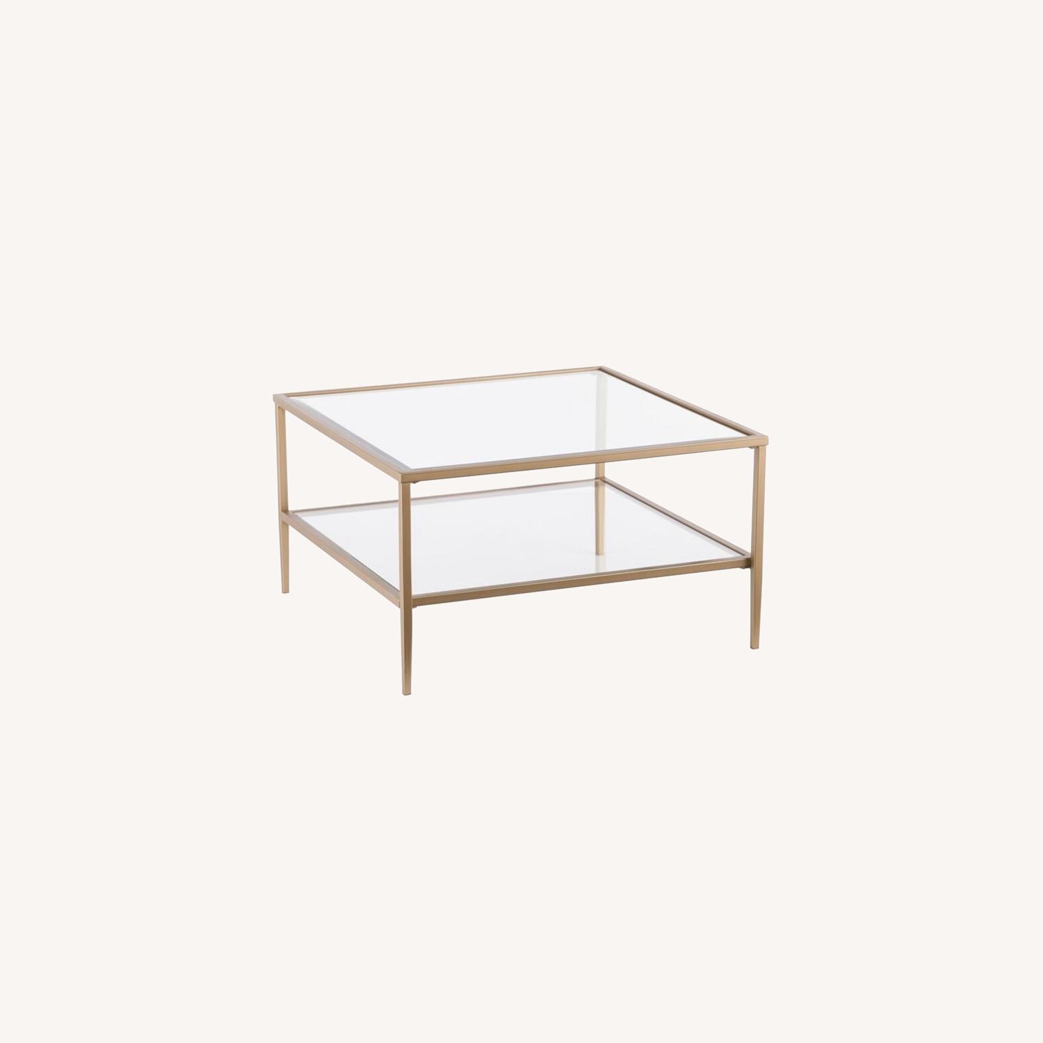 Wayfair Coffee Table Gold/Glass AptDeco