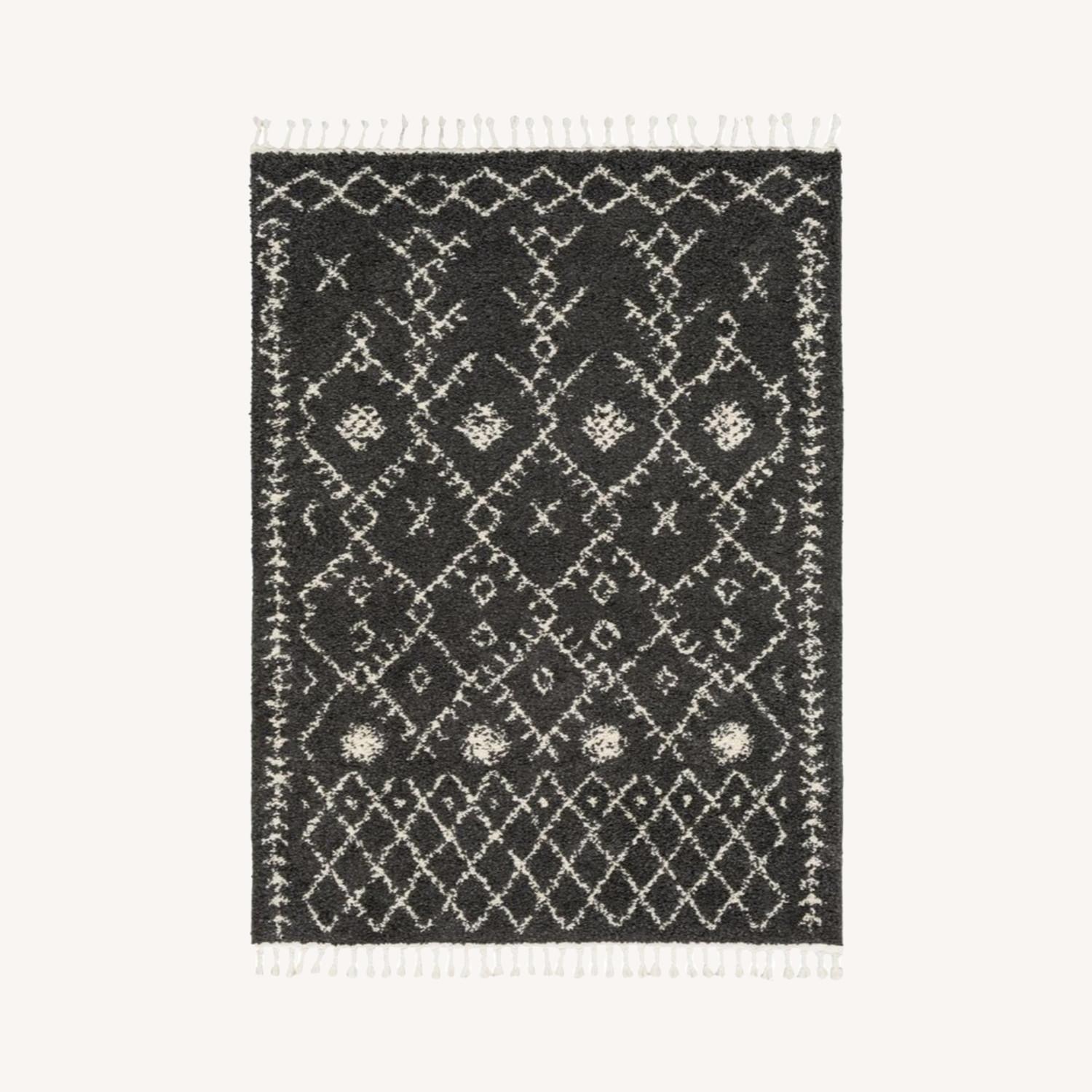 Lulu & Georgia Black & White Moroccan Rug - image-0
