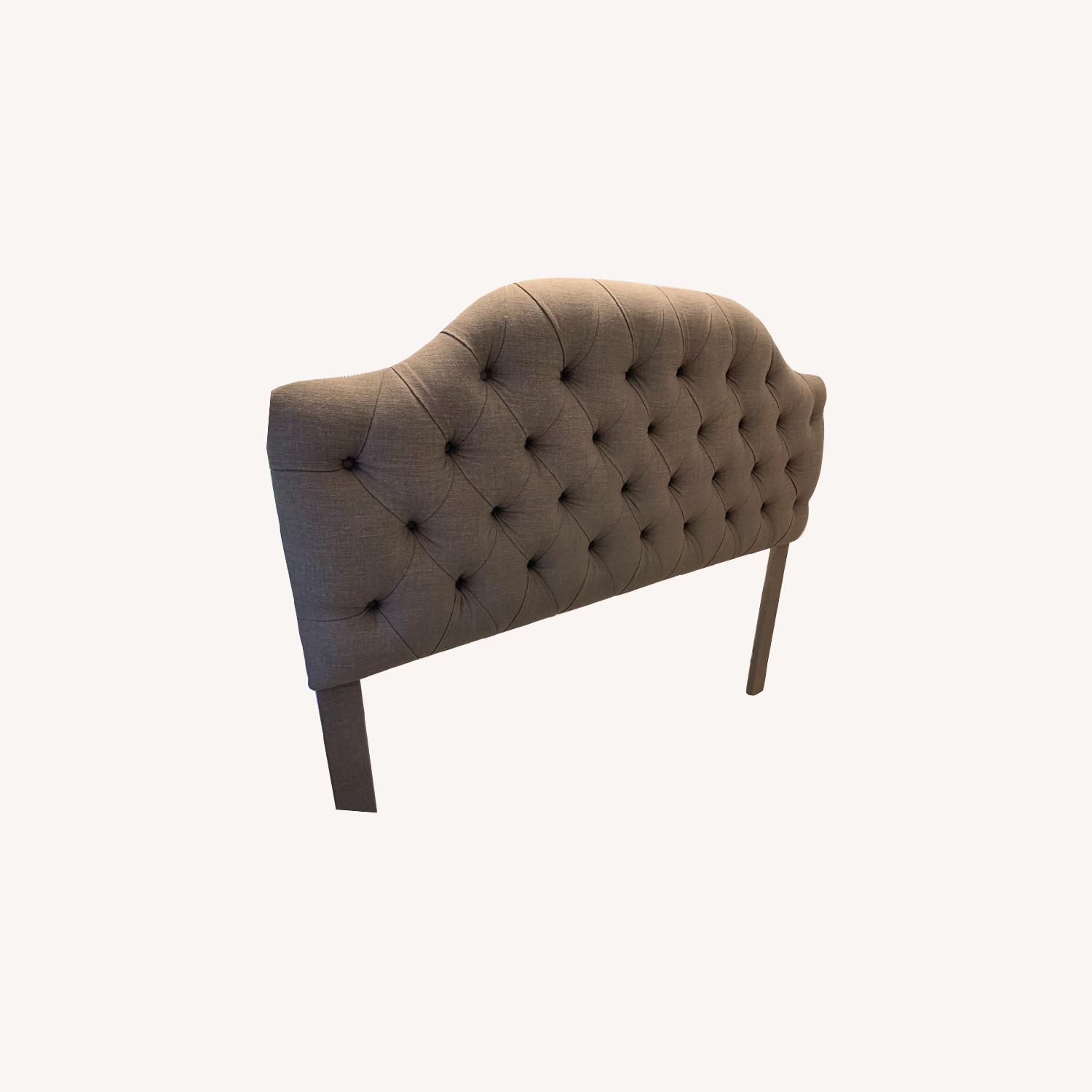 Ballard Designs Camden Tufted Headboard Grey AptDeco