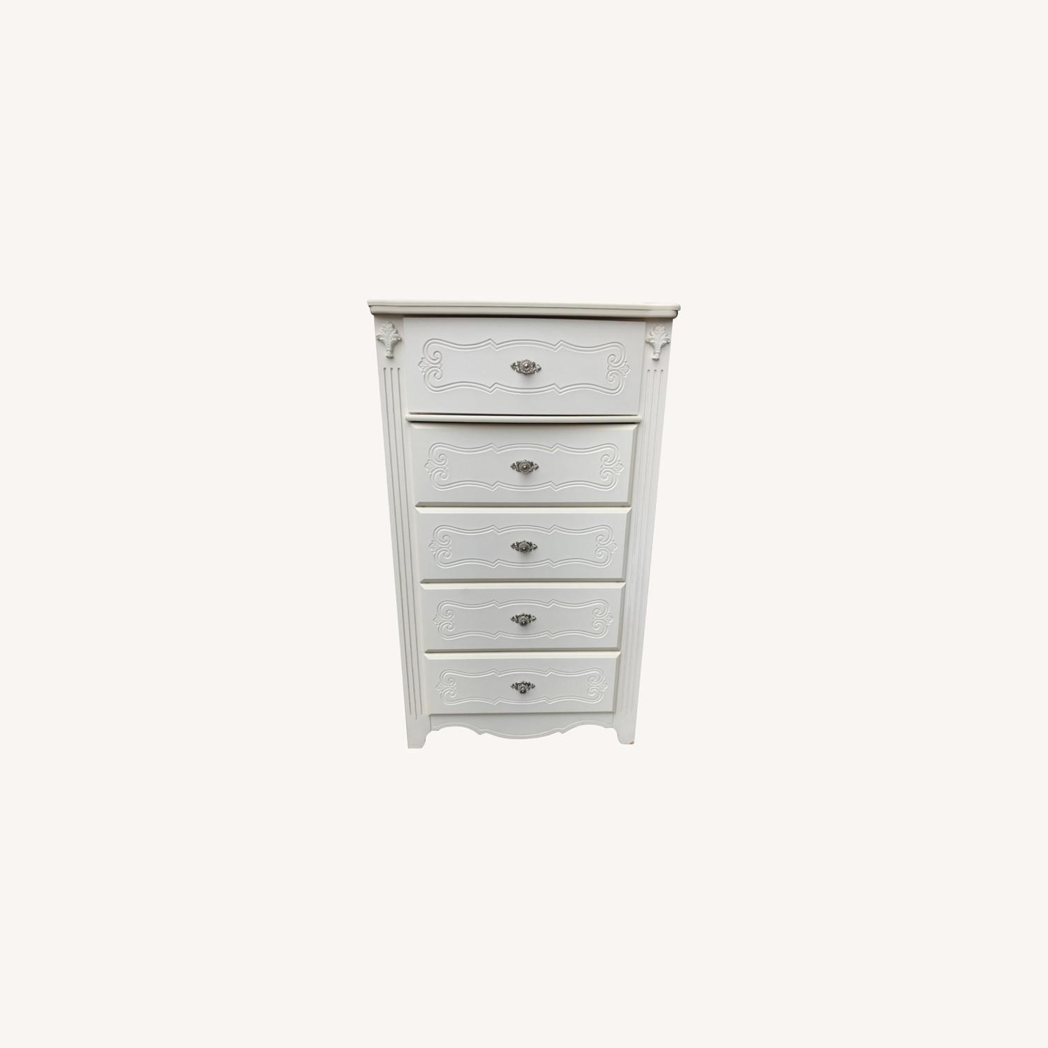 Ashley furniture ホワイト タンス 5段 Ashley Kanwyn 5-Piece King Storage Bedroom Set in Whitewash