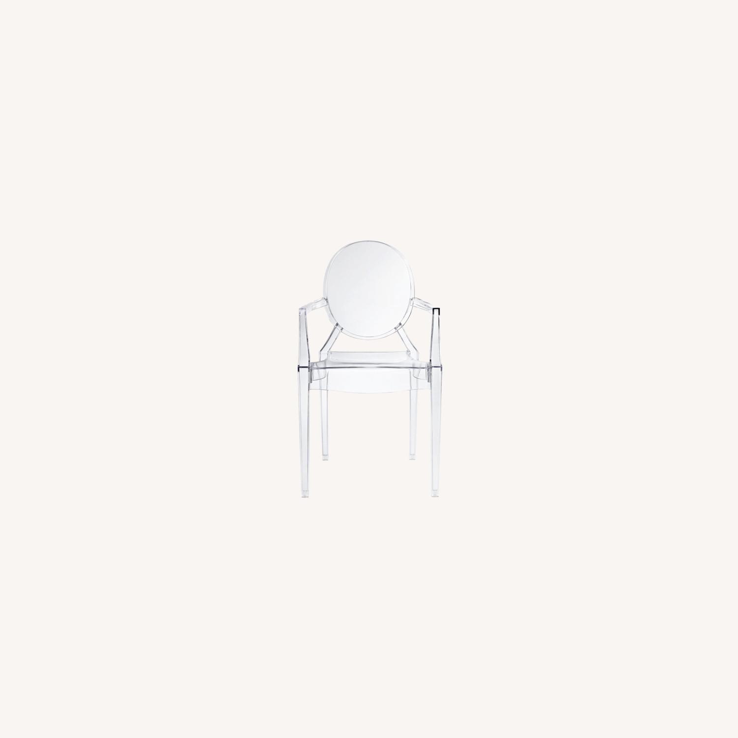 Clear Stackable Ghost Dining Side Chairs Accent - image-4