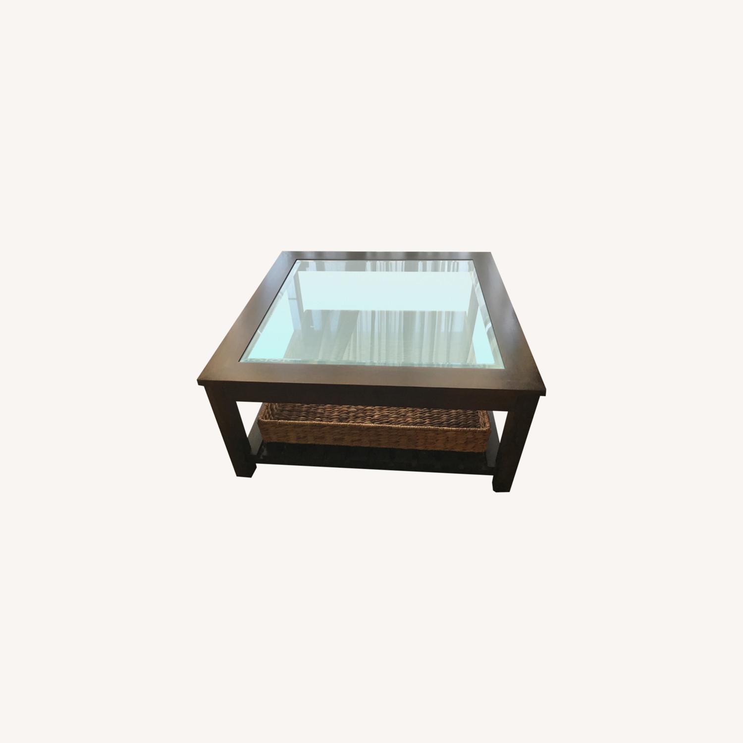 Ethan Allen Square Coffee Table AptDeco