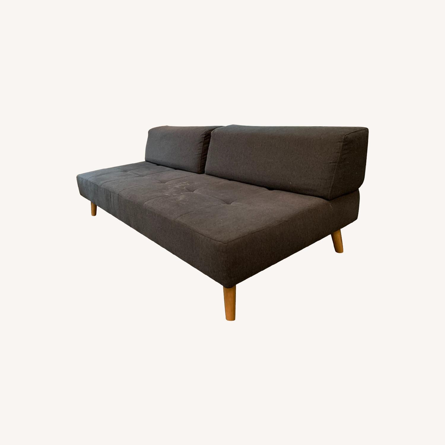 Grey Couch & Futon - image-0