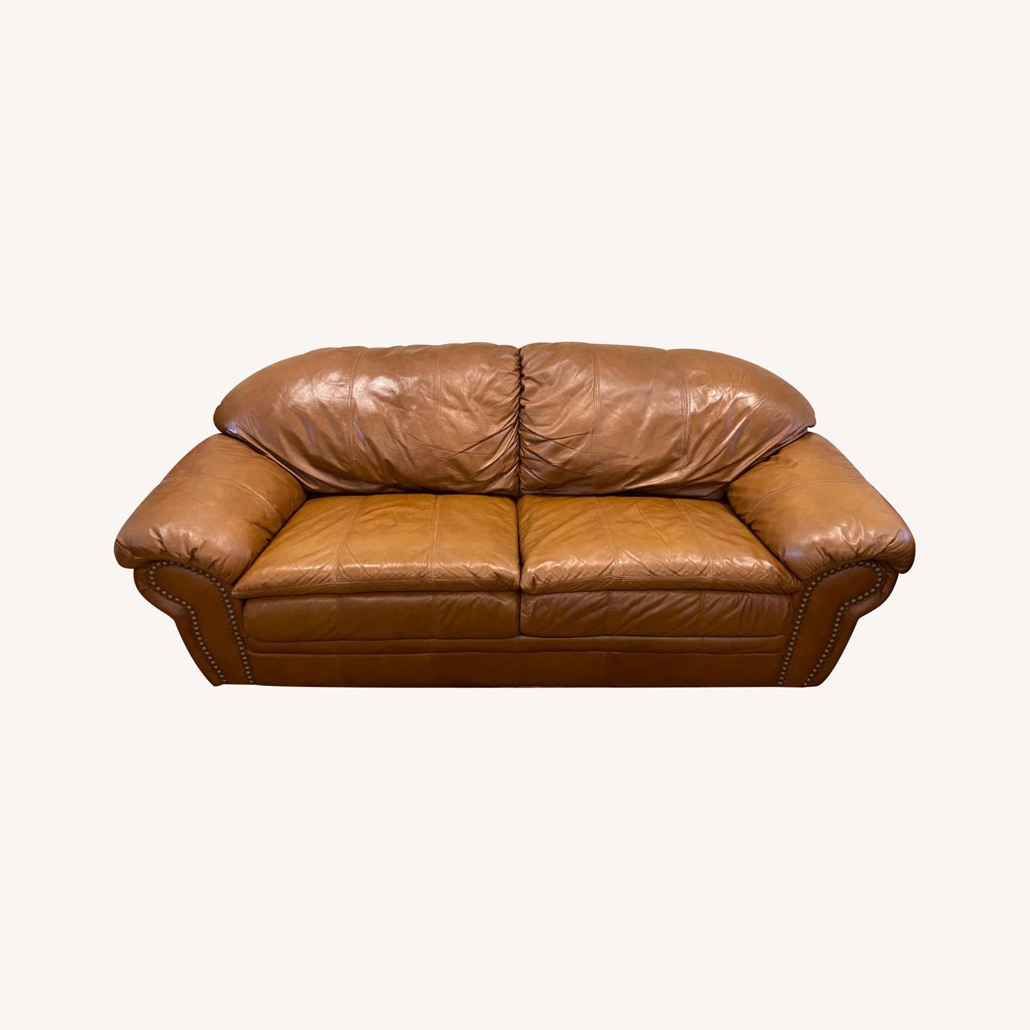 Levitz Furniture Leather Sofa - image-0