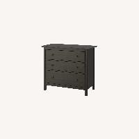 ikea hemnes 3 drawer dresser black brown IKEA Hemnes 3-Drawer Dresser Black-Brown