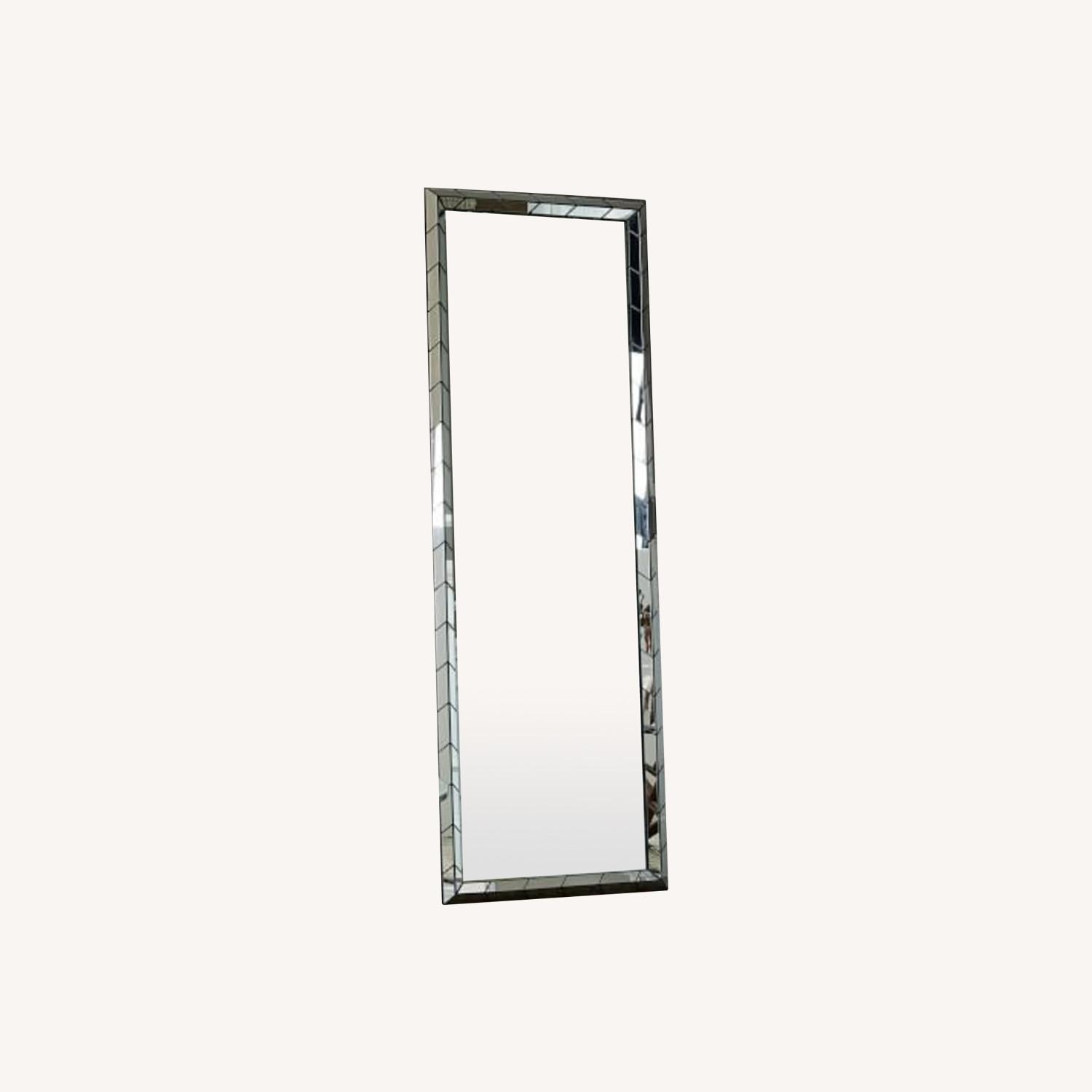 West Elm Chevron Tile Floor Mirror - image-0