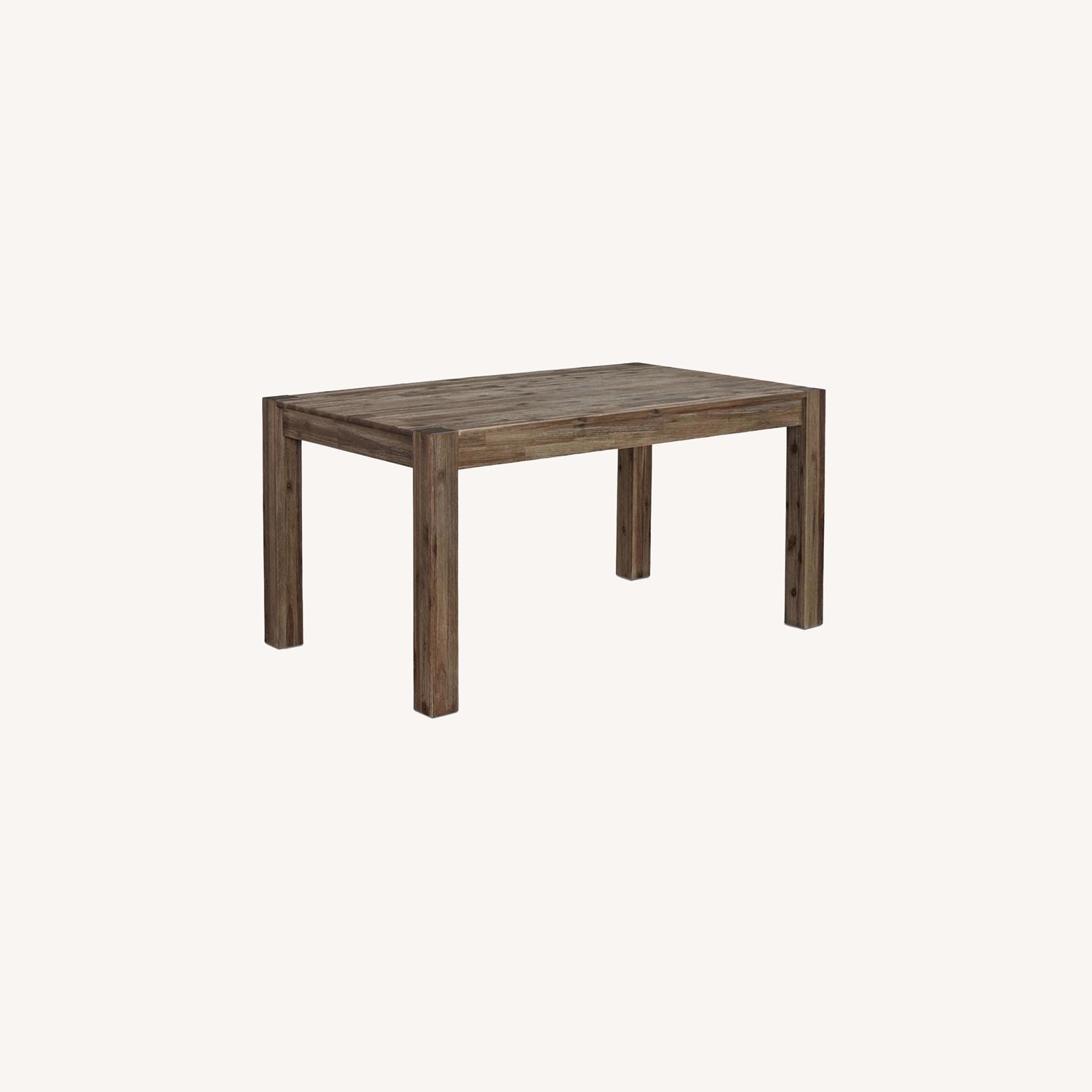 Macy's Rustic Wood Dining Table Set AptDeco