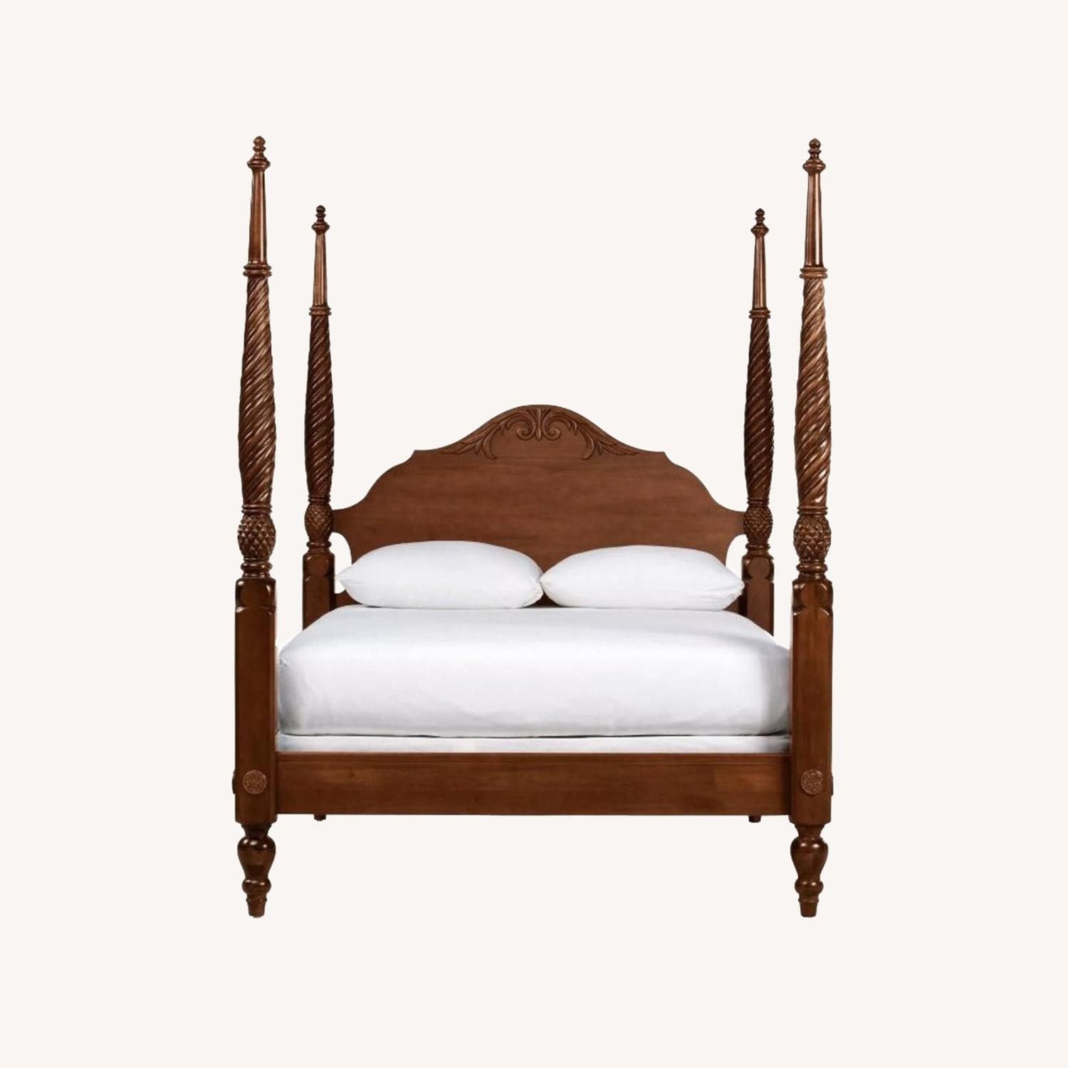 Ethan Allen British Classics King Montego Bed Maple - image-0