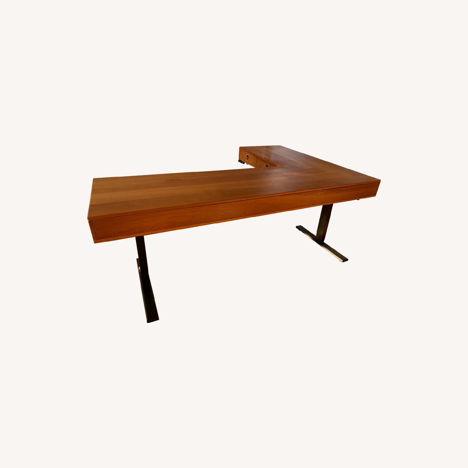 Custom Made Cherry Executive Desk - image-0