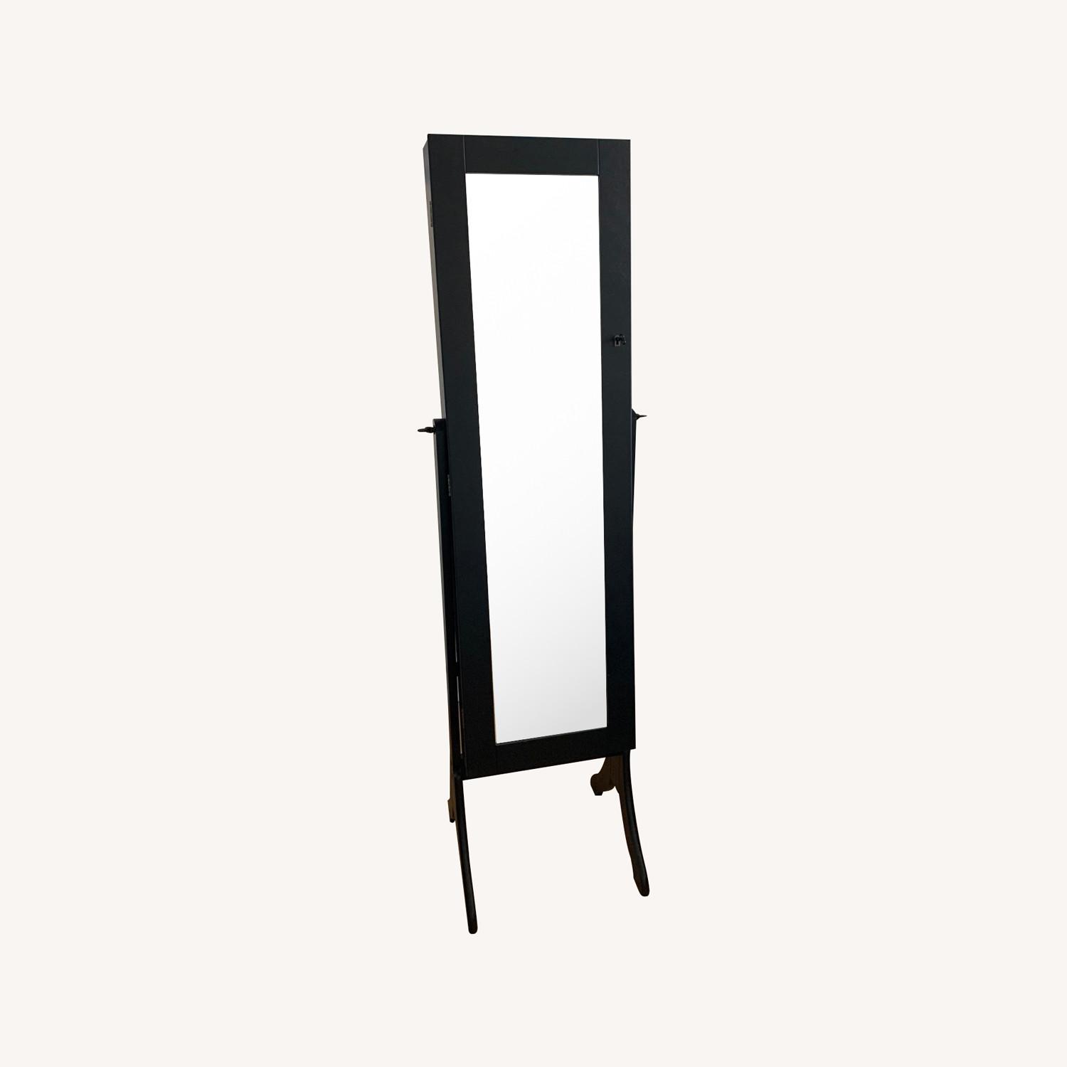 Home Goods Mirrored Standing Jewelry Case - image-0
