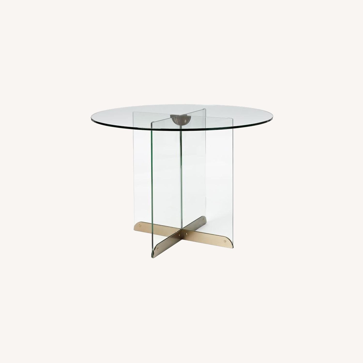 West Elm Glass Dining Table