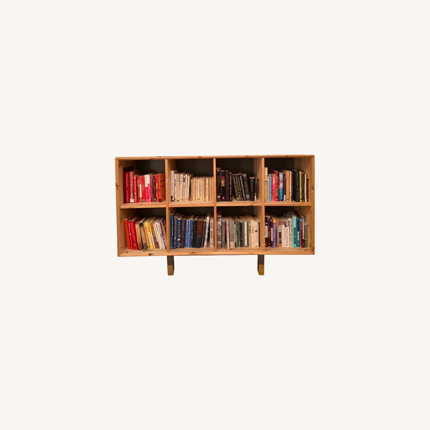 Modern Wooden Bookshelf and TV Stand - image-0