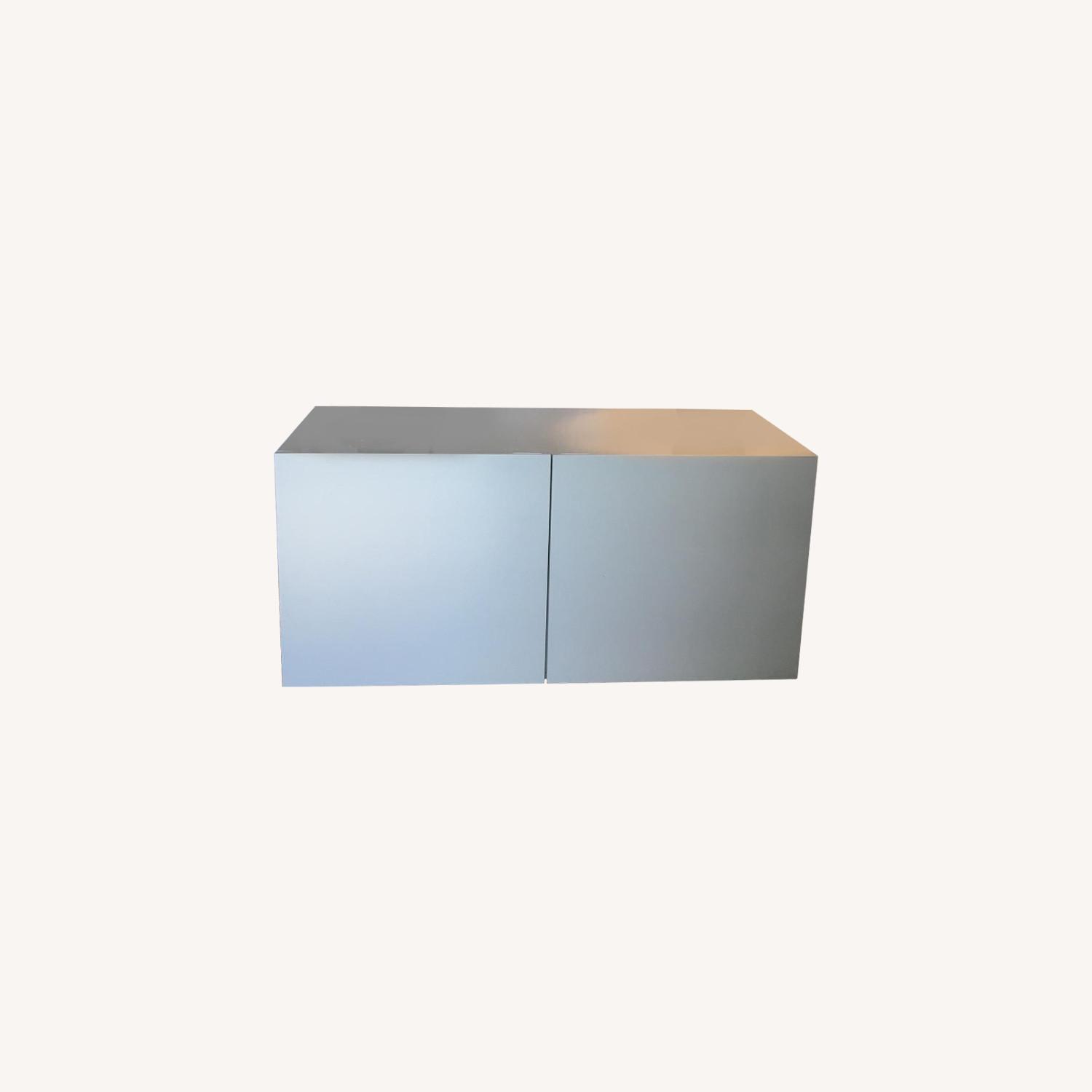 CB2 Fuel Credenza White Lacquer AptDeco