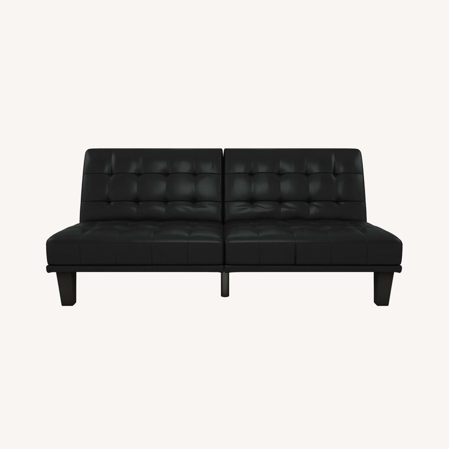 Wayfair Black Convertible Sofa Lounger AptDeco