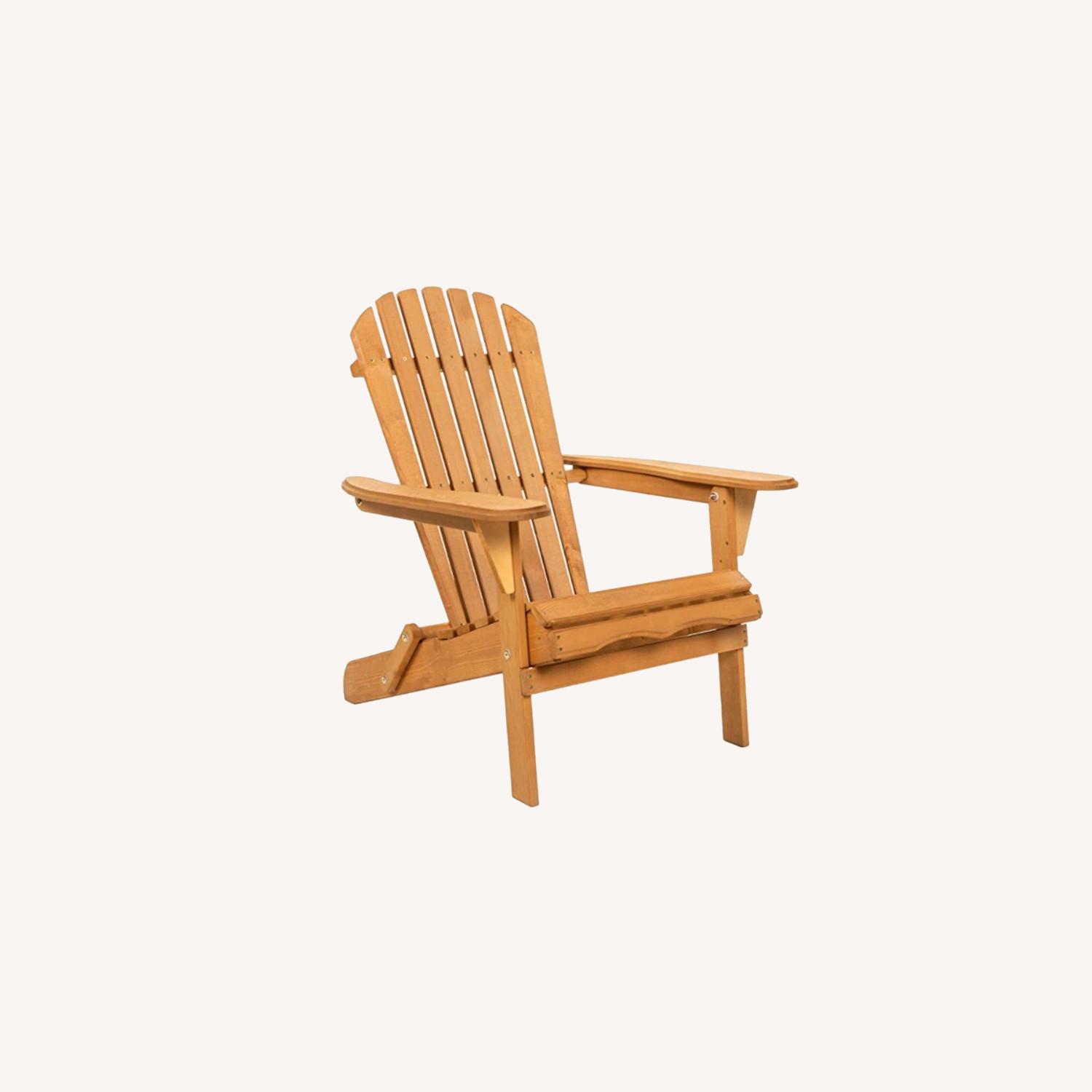 ADIRONDACK CHAIR + NAVY BLUE CUSHION - image-0