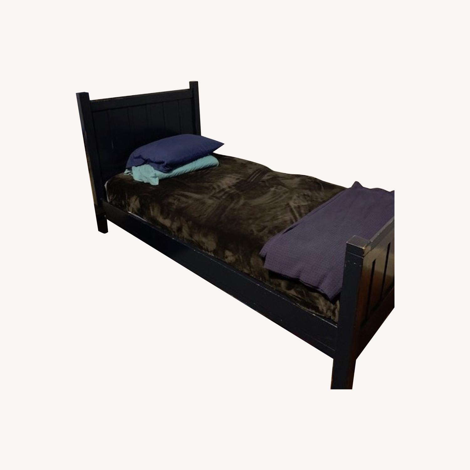 Pottery Barn Navy Twin Bed AptDeco