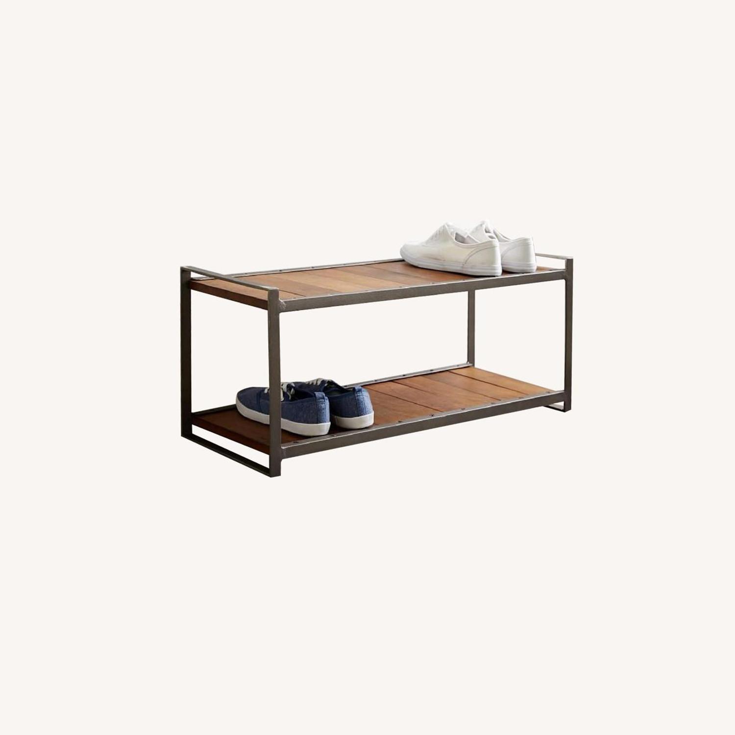 West Elm Industrial 2 Shelf Shoe Rack AptDeco