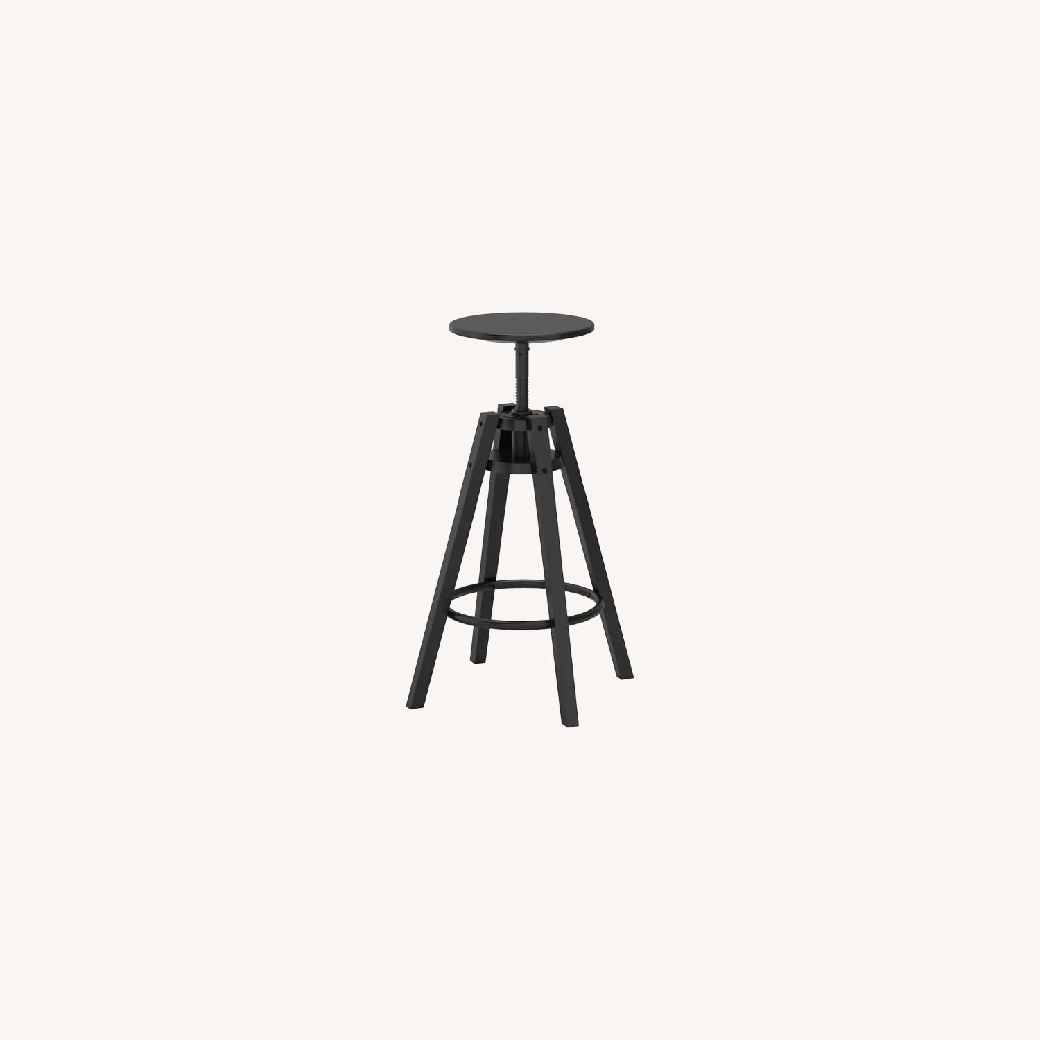 IKEA DALFRED Black Stools - image-0