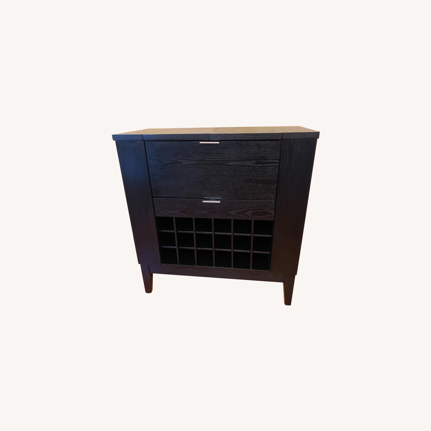 Crate & Barrel Bar & Spirits Cabinet - Espresso - image-0