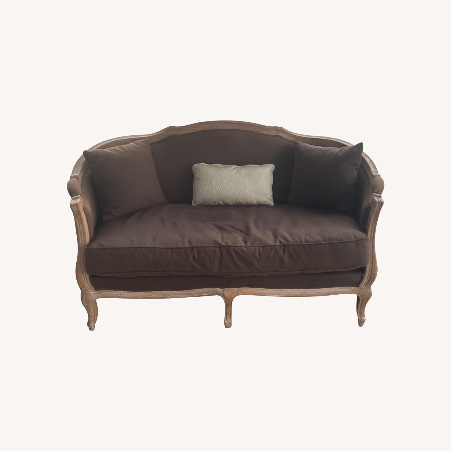 Custom Ballard Design Upholstered Settee - image-0