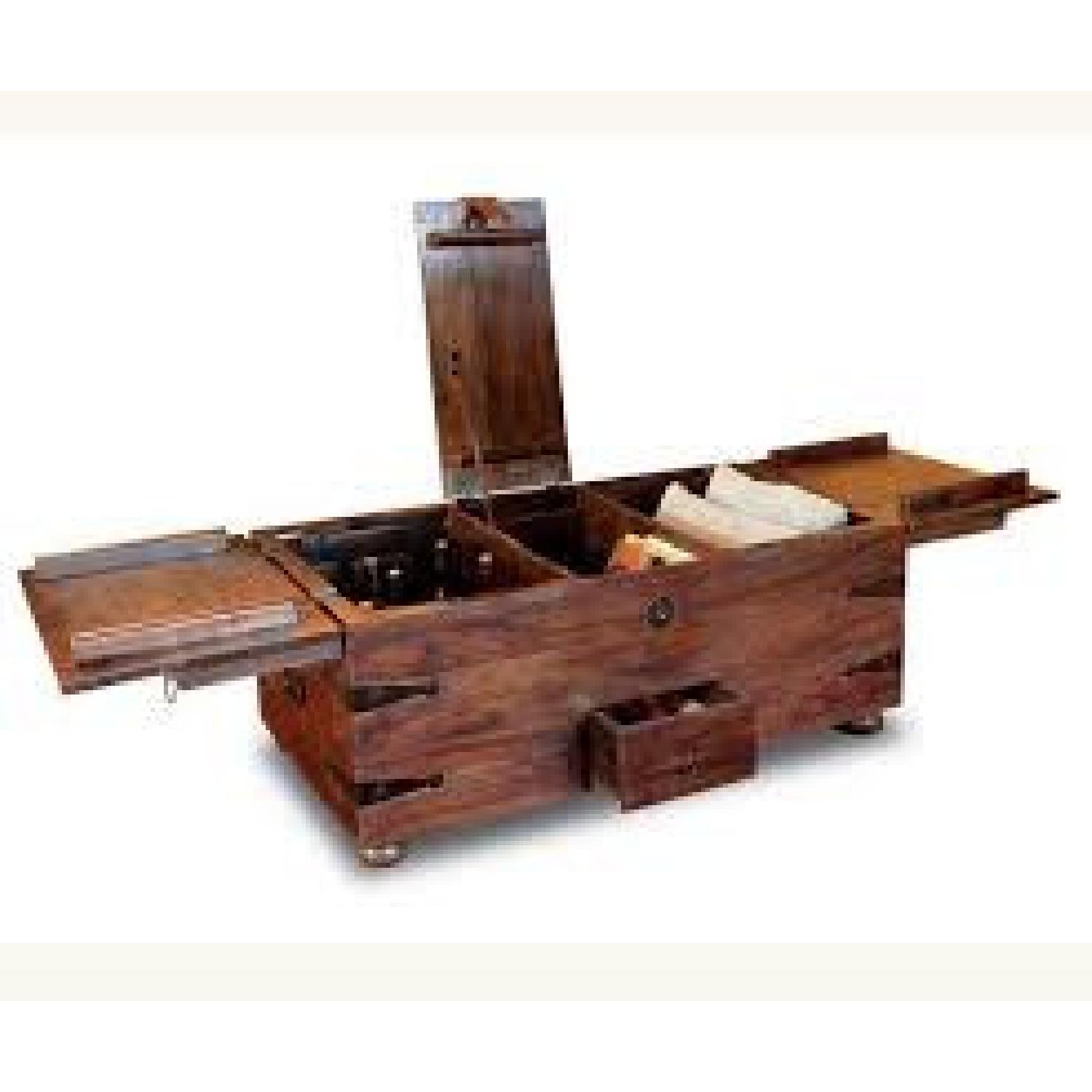 Crate & Barrel Taka Trunk Coffee Table - image-0