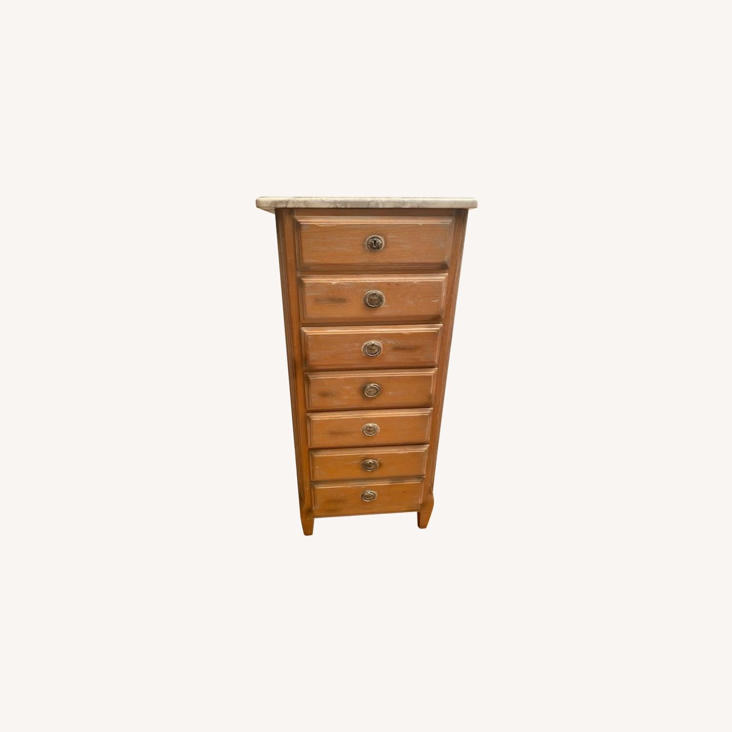 Vintage Guido Zichele Solid Oak Dresser - image-0