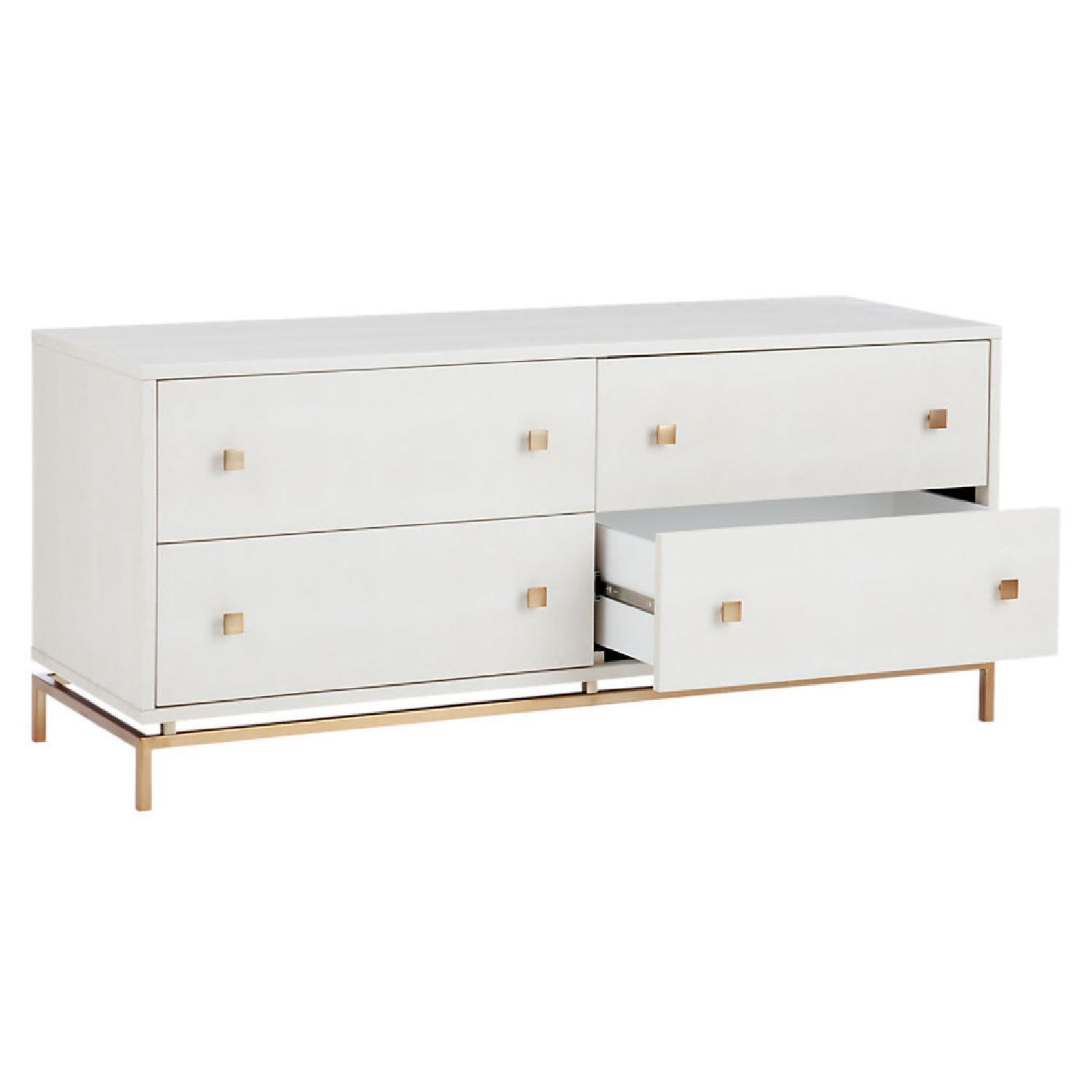 CB2 Ivory Shagreen Dresser - image-7