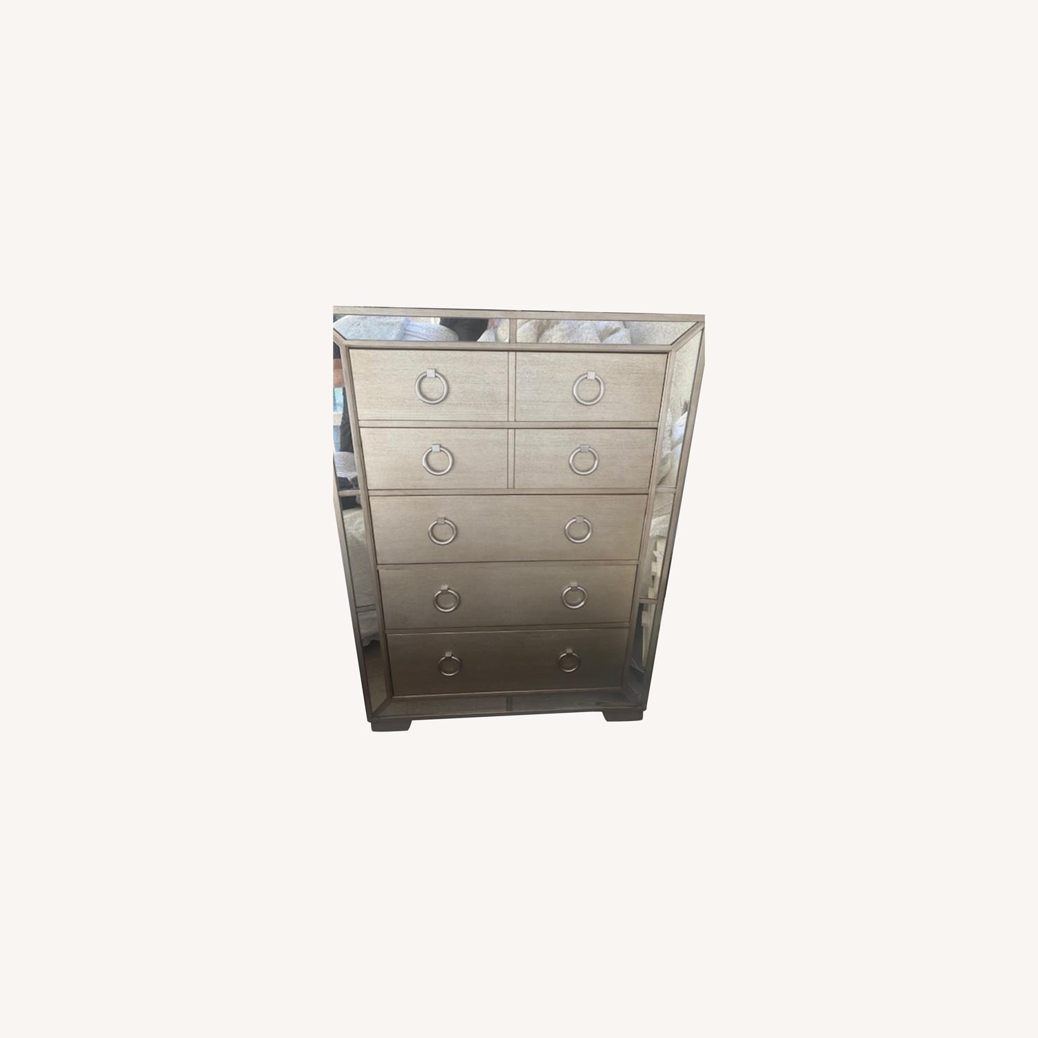 Mirrored Z Gallerie 5 Drawer Chest - Tall - image-0