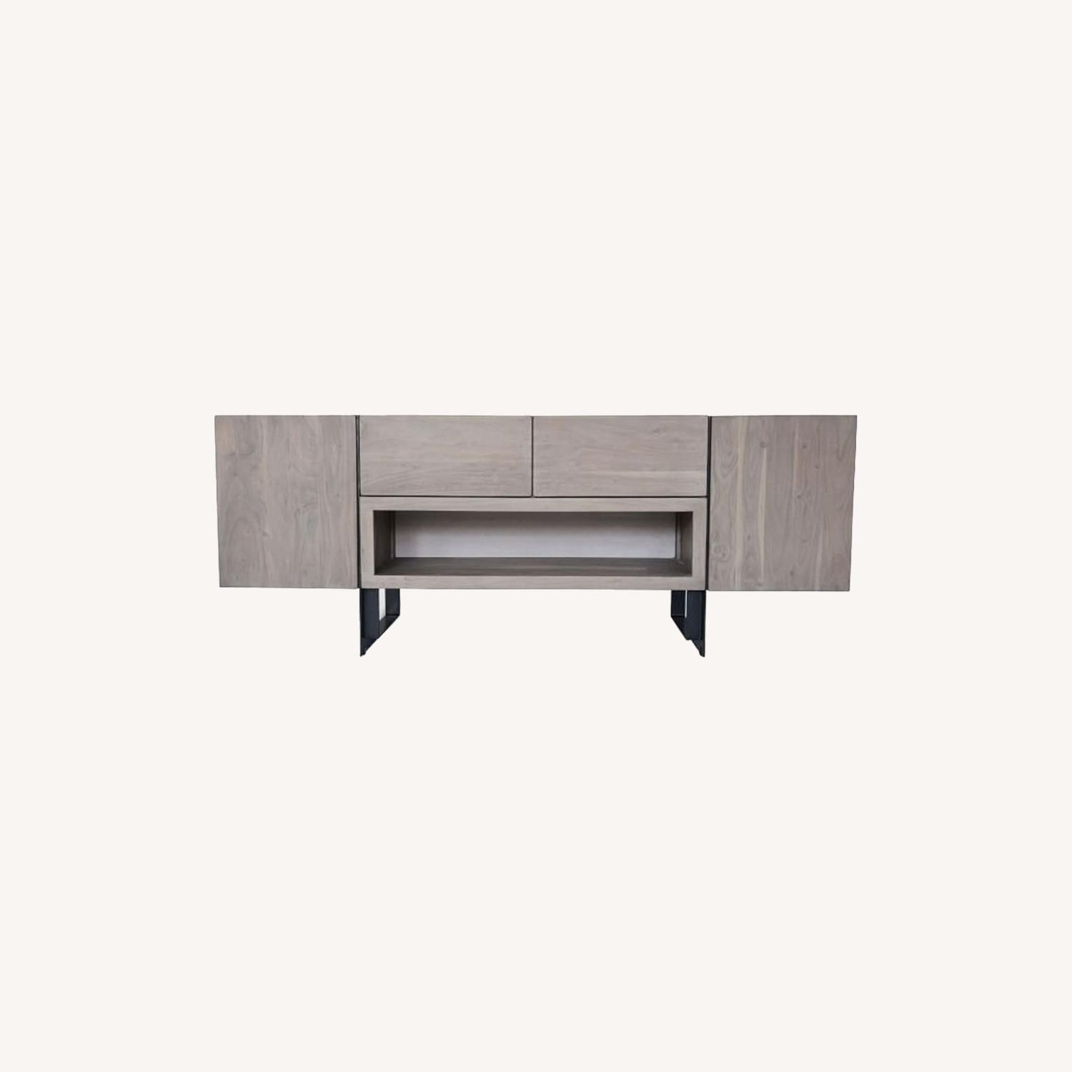 West Elm Acacia & Iron Buffet - image-0