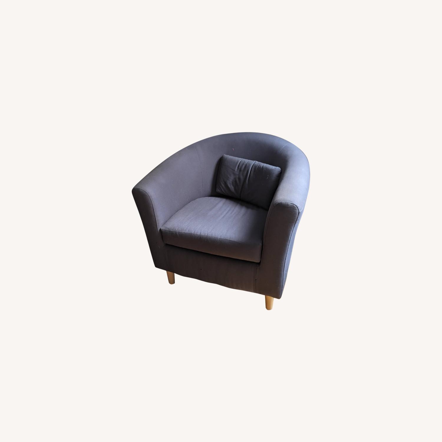 IKEA Blue/Gray Tullsta Accent Chair - image-0