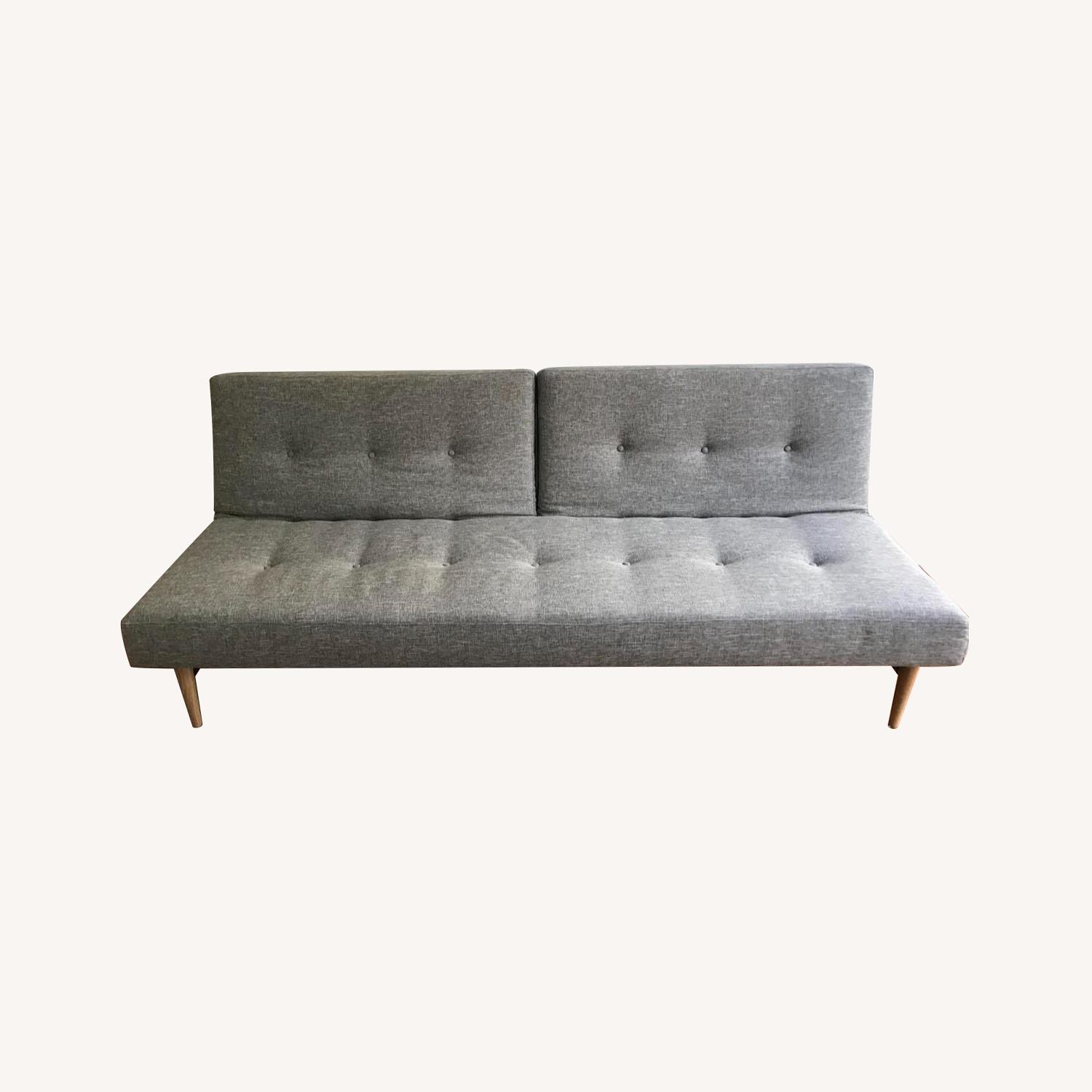 West Elm Sleeper Futon Mid Century - image-5