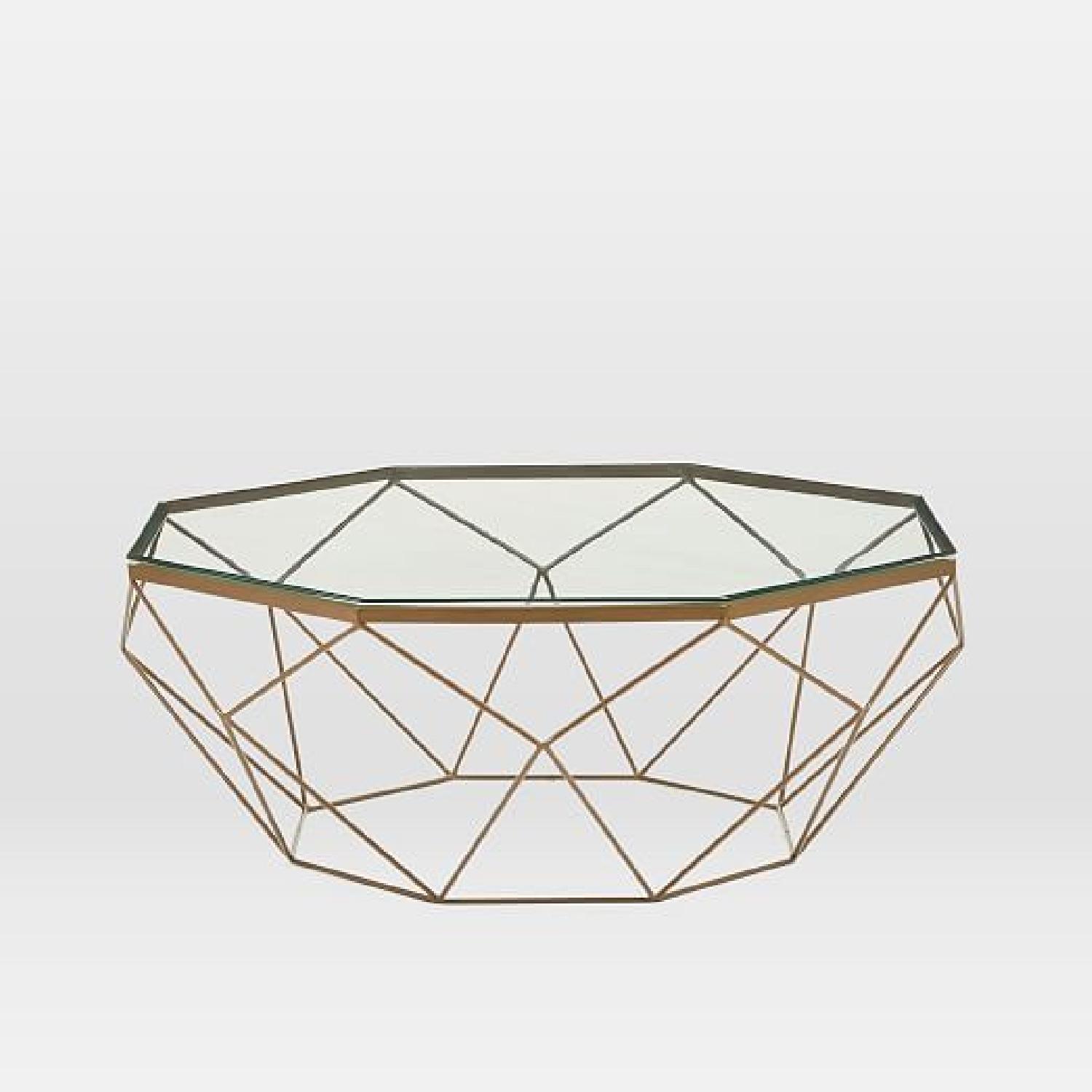 West Elm Geometric Glass Coffee Table - image-4