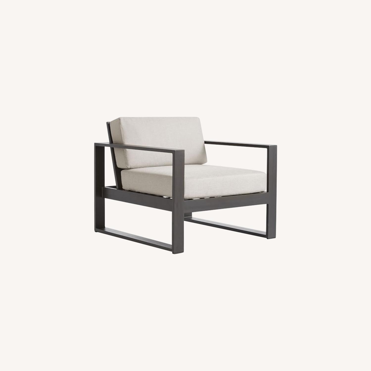 West Elm Portside Aluminum Outdoor Lounge Chair AptDeco