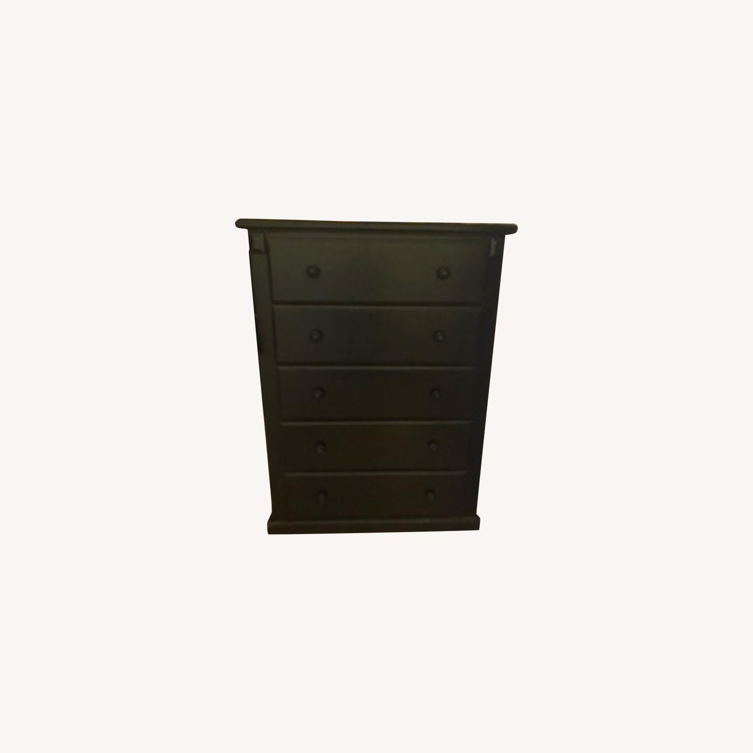Classic Black Tall Dresser - image-0