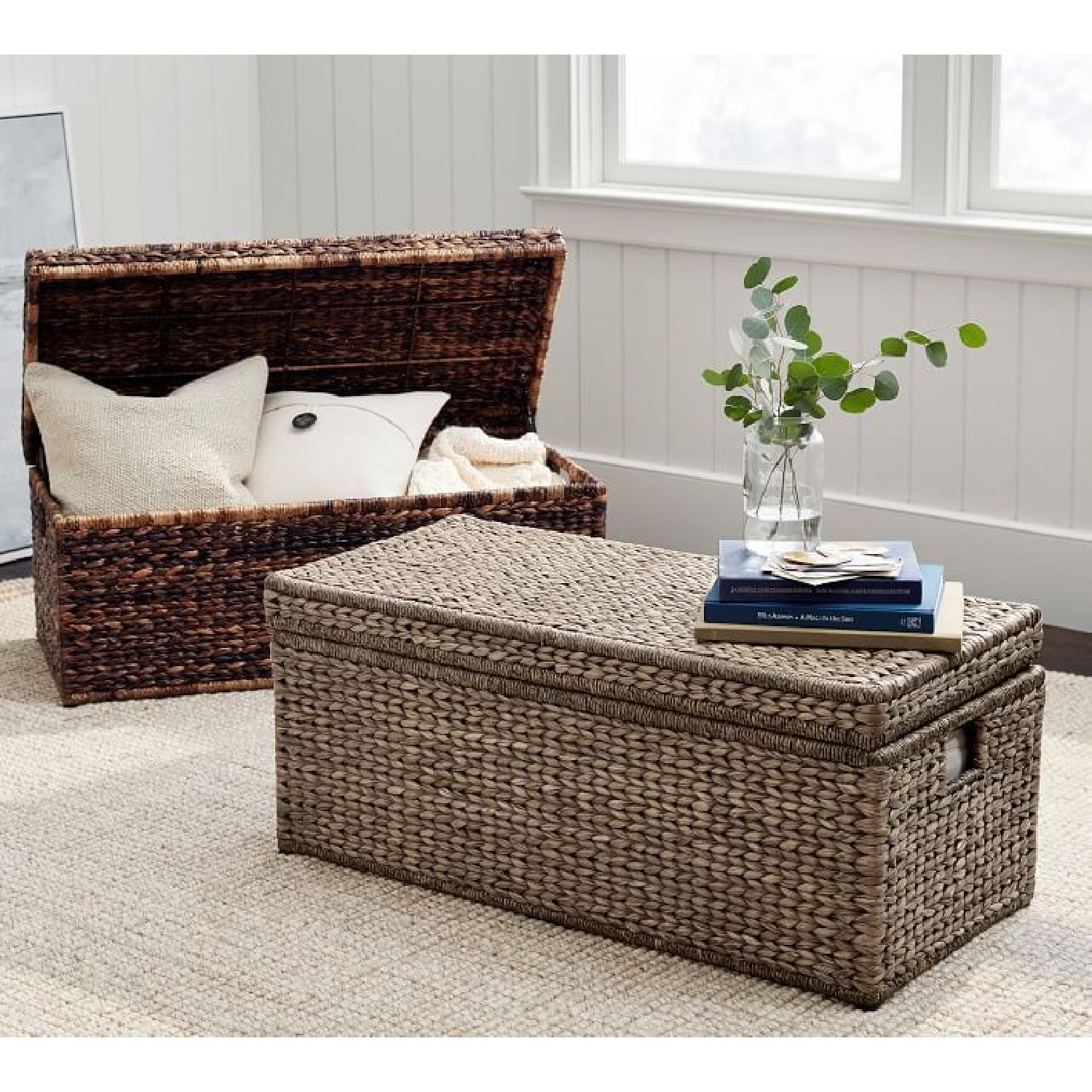 Pottery Barn Rattan Storage Trunk - image-4