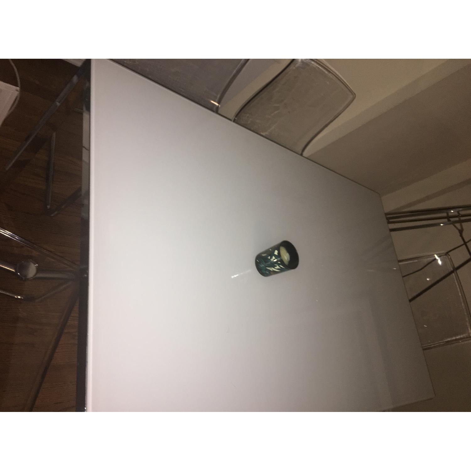 Ikea Glass Dining Table w/ 4 Acrylic Chairs - image-4