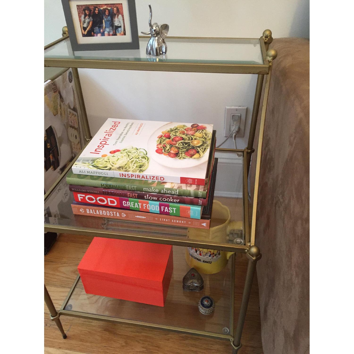 Urban Outfitters Gold Regency Side Table - image-2