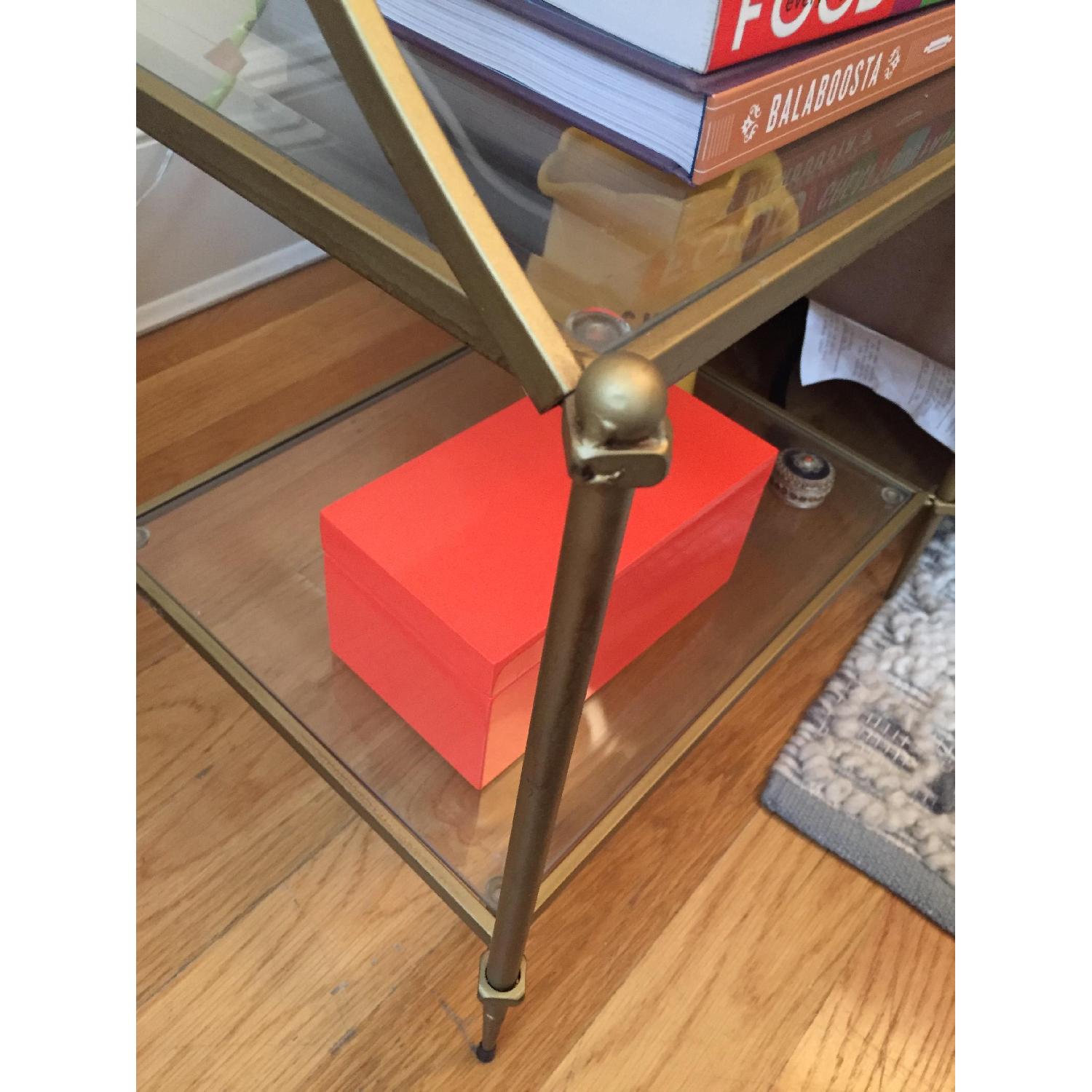 Urban Outfitters Gold Regency Side Table - image-4