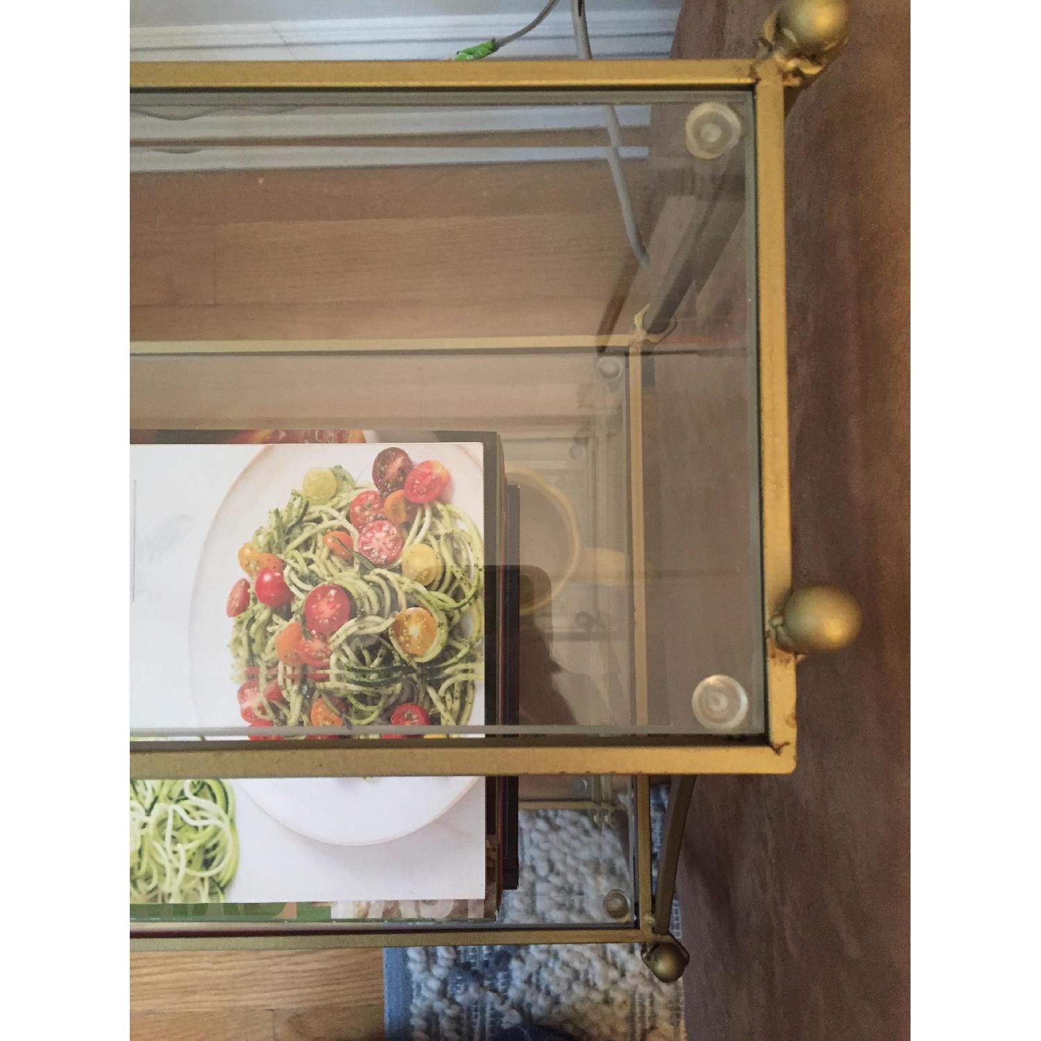 Urban Outfitters Gold Regency Side Table - image-5