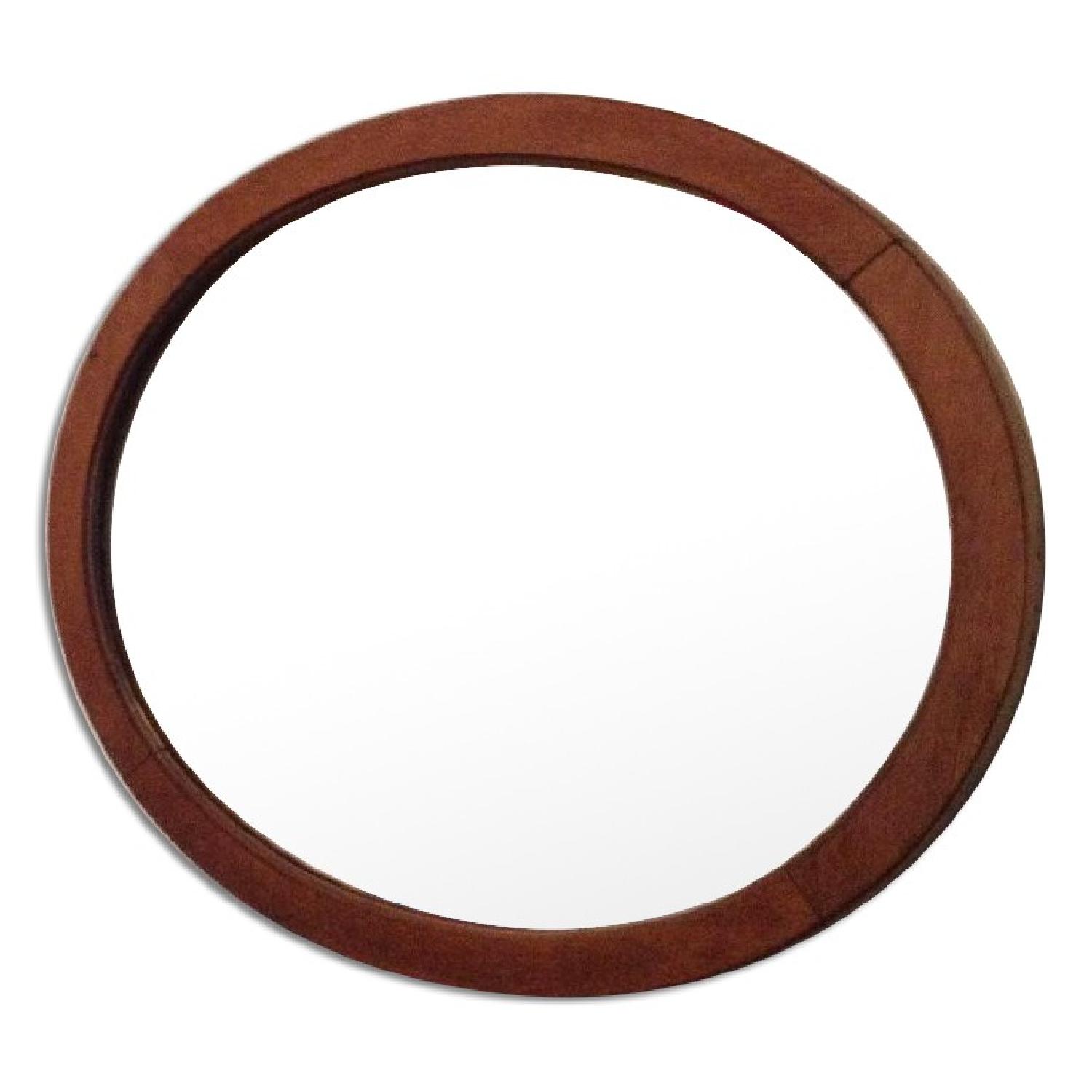 Antique Oval Shaped Mirror AptDeco